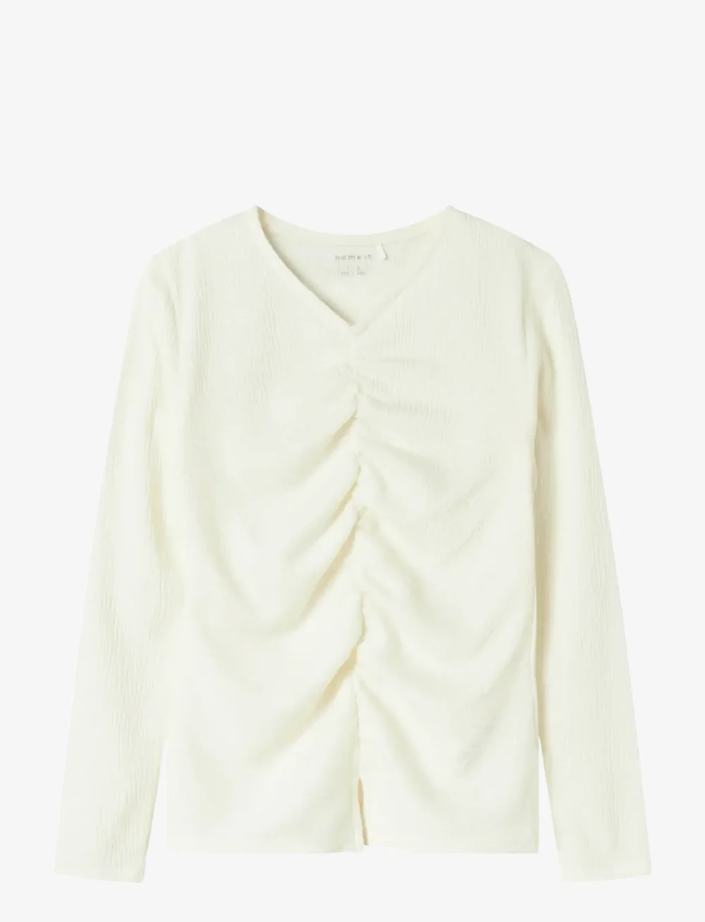 name it - NKFODNY LS SLIM TOP - långärmade t-shirts - cloud dancer - 0