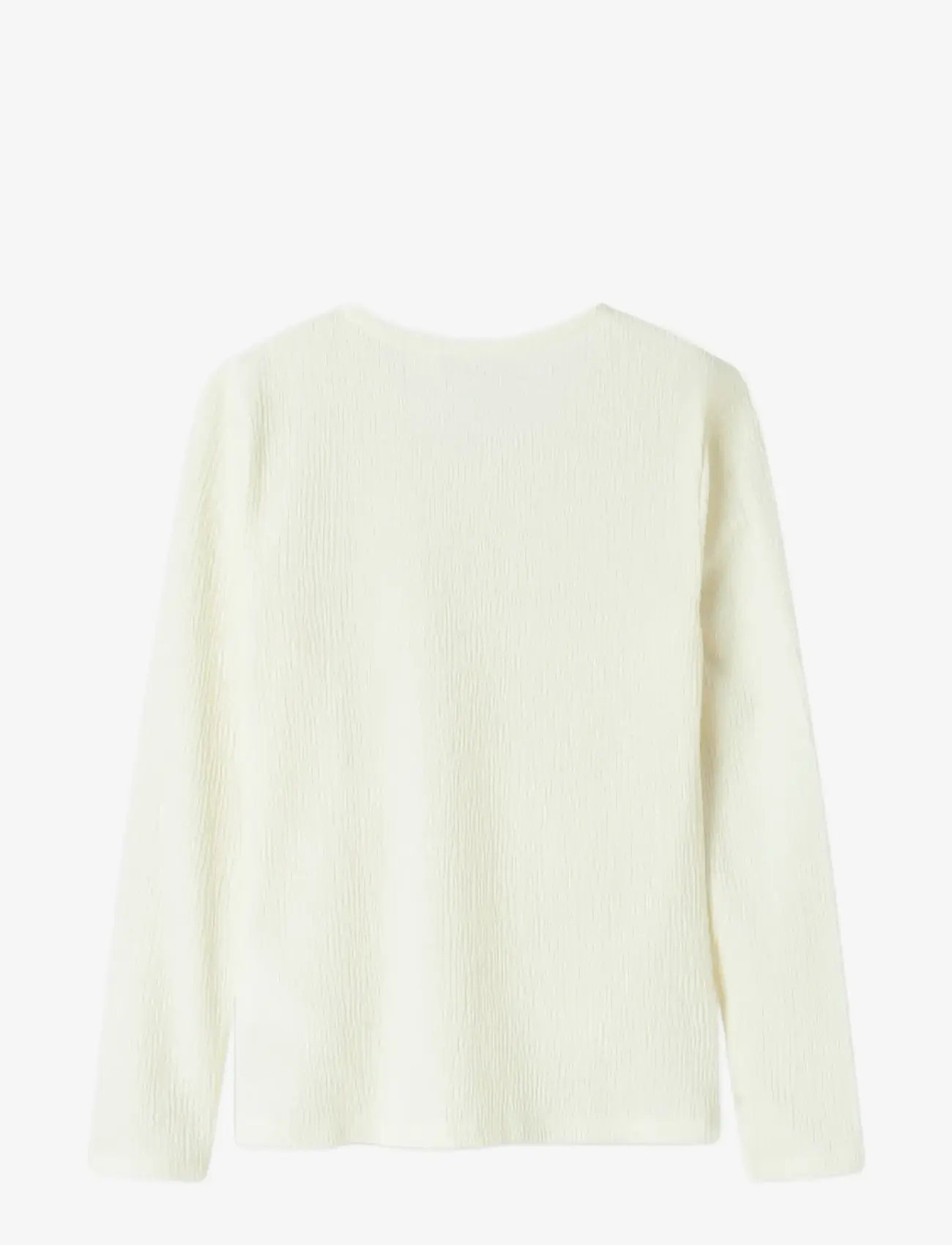 name it - NKFODNY LS SLIM TOP - langærmede t-shirts - cloud dancer - 1