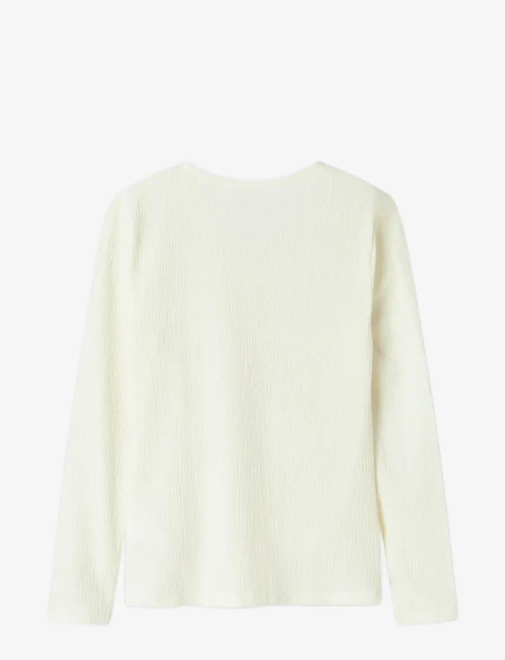 name it - NKFODNY LS SLIM TOP - långärmade t-shirts - cloud dancer - 1