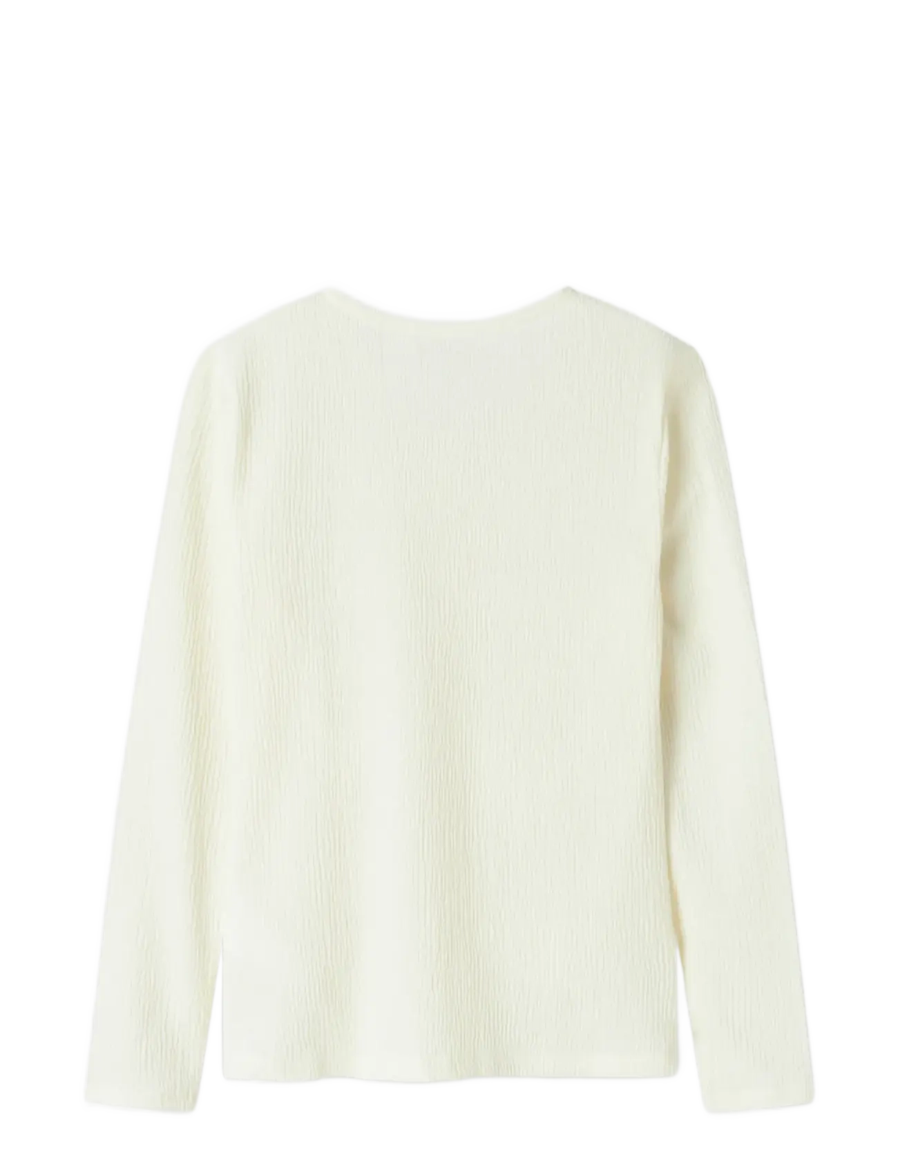 name it - NKFODNY LS SLIM TOP - pikkade varrukatega t-särgid - cloud dancer - 2