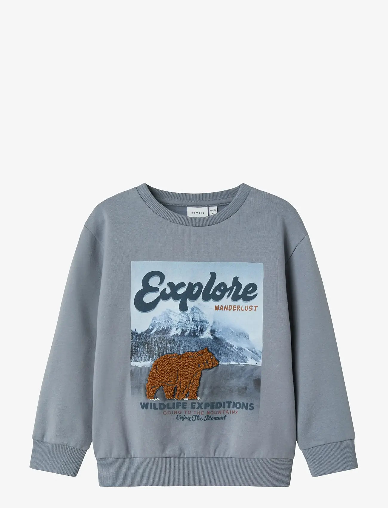 name it - NMMORAN LS NREG SWEAT BRU BOX - dressipluusid - tradewinds - 0