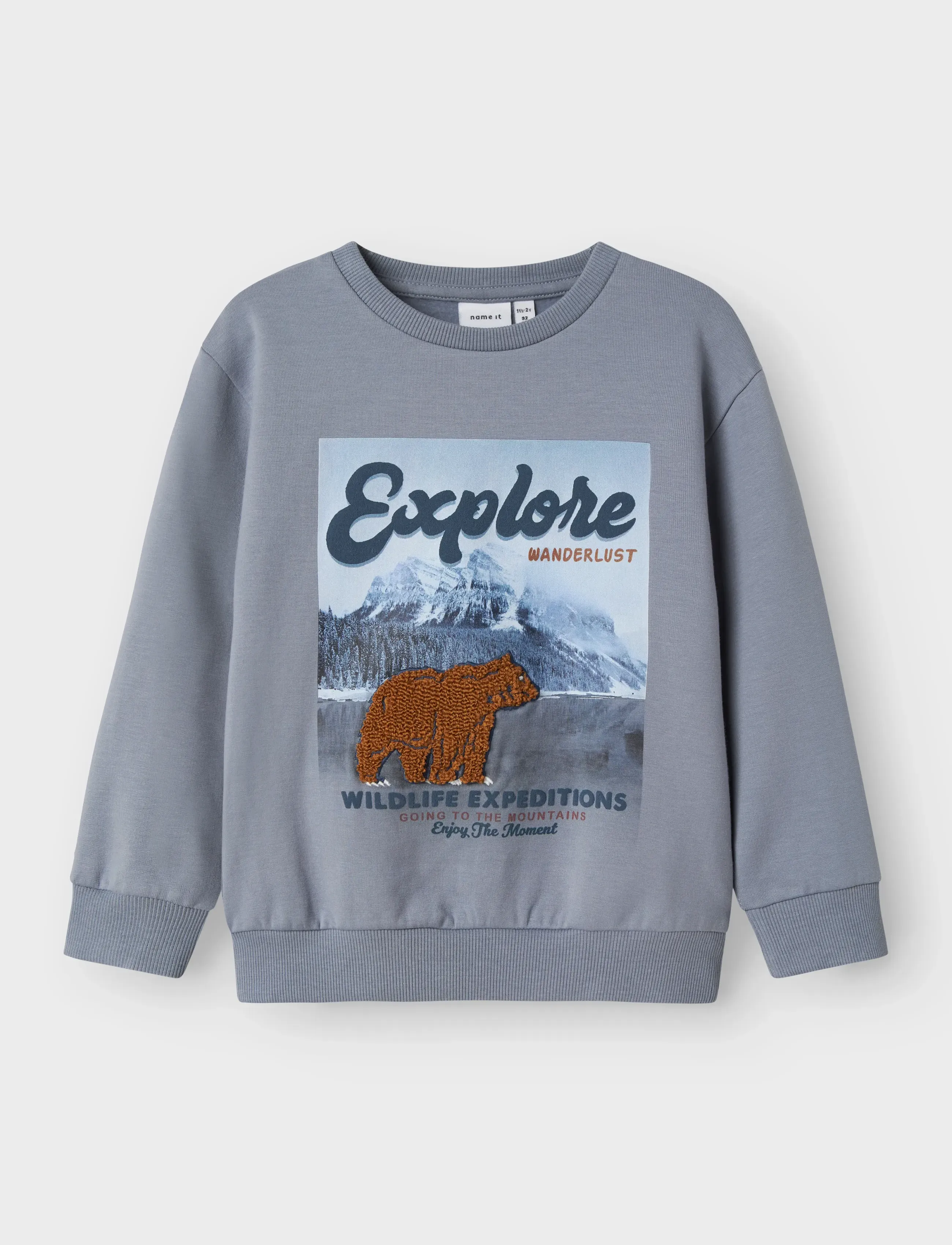name it NMMORAN LS NREG SWEAT BRU BOX - Sweatshirts & Kapuzenpullover - TRADEWINDS / blue