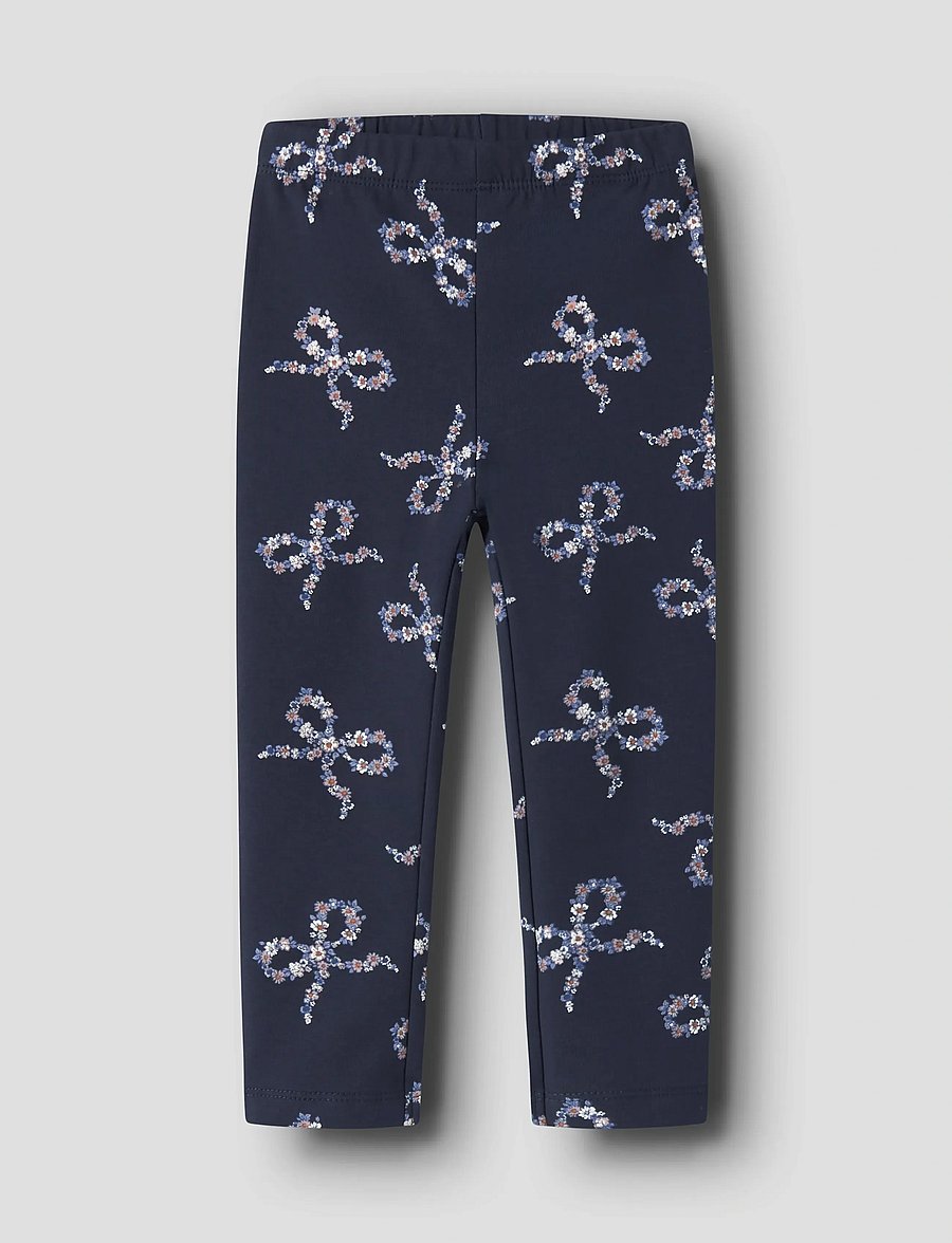 name it - NMFOLUKRIA SWEAT LEGGING BRU - leggings - navy blazer - 0