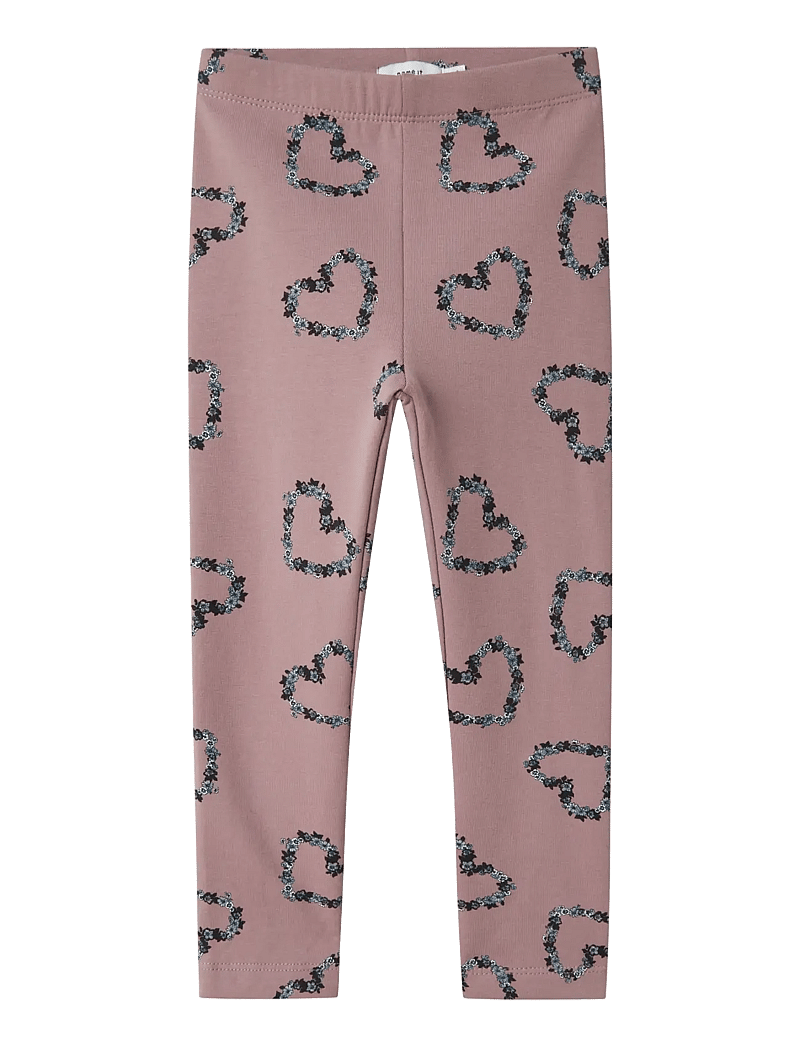 name it - NMFOLUKRIA SWEAT LEGGING BRU - leggings - toadstool - 0