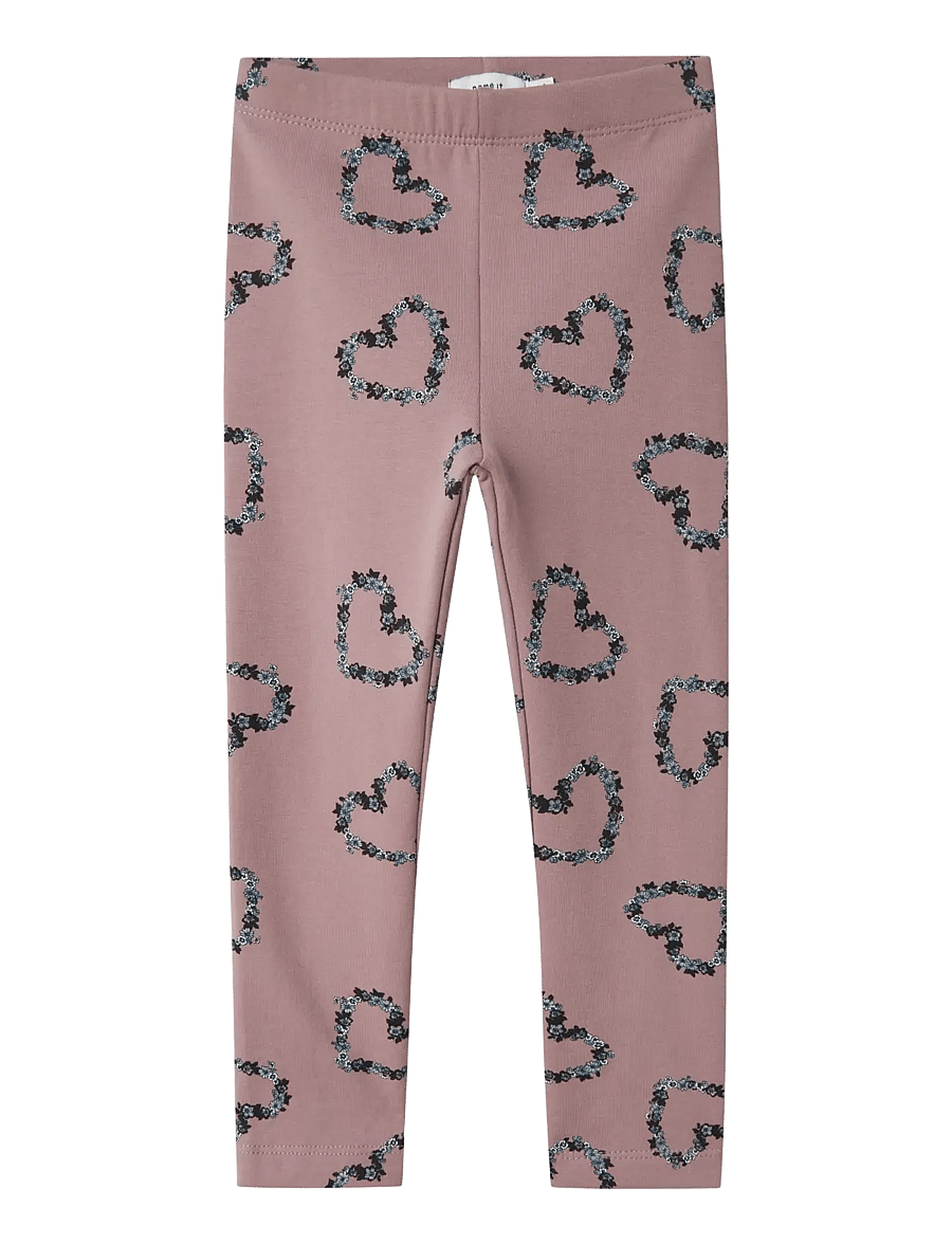 name it - NMFOLUKRIA SWEAT LEGGING BRU - leggings - toadstool - 1
