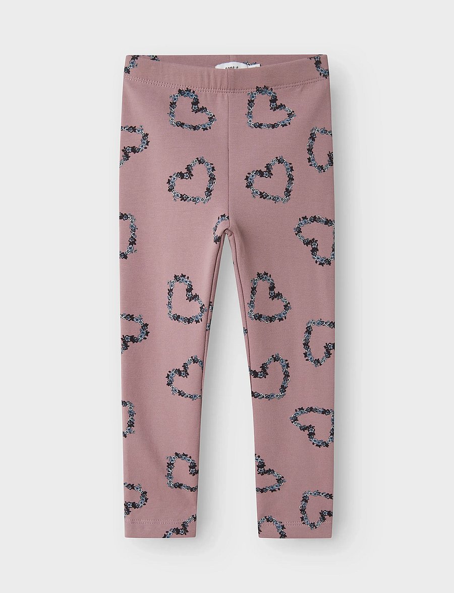 name it - NMFOLUKRIA SWEAT LEGGING BRU - leggings - toadstool - 0