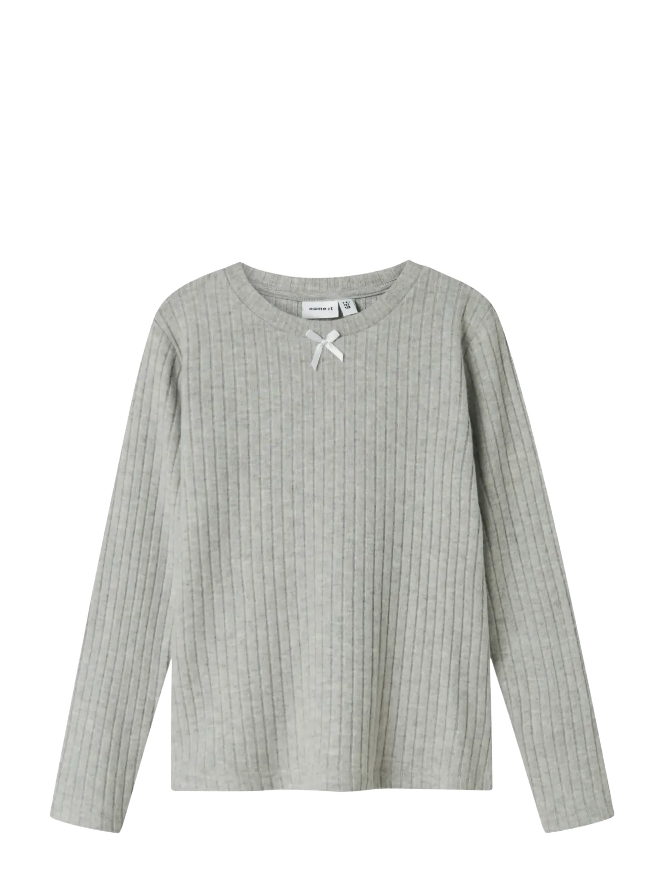 name it NKFOLENE LS TOP - Kläder - GREY MELANGE / grey