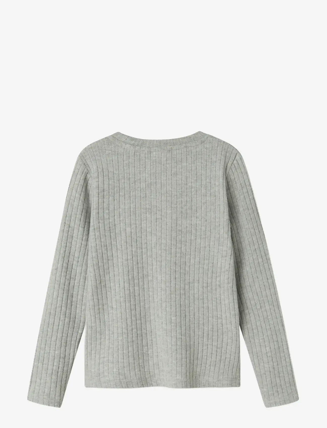 name it - NKFOLENE LS TOP - efterårstøj - grey melange - 1