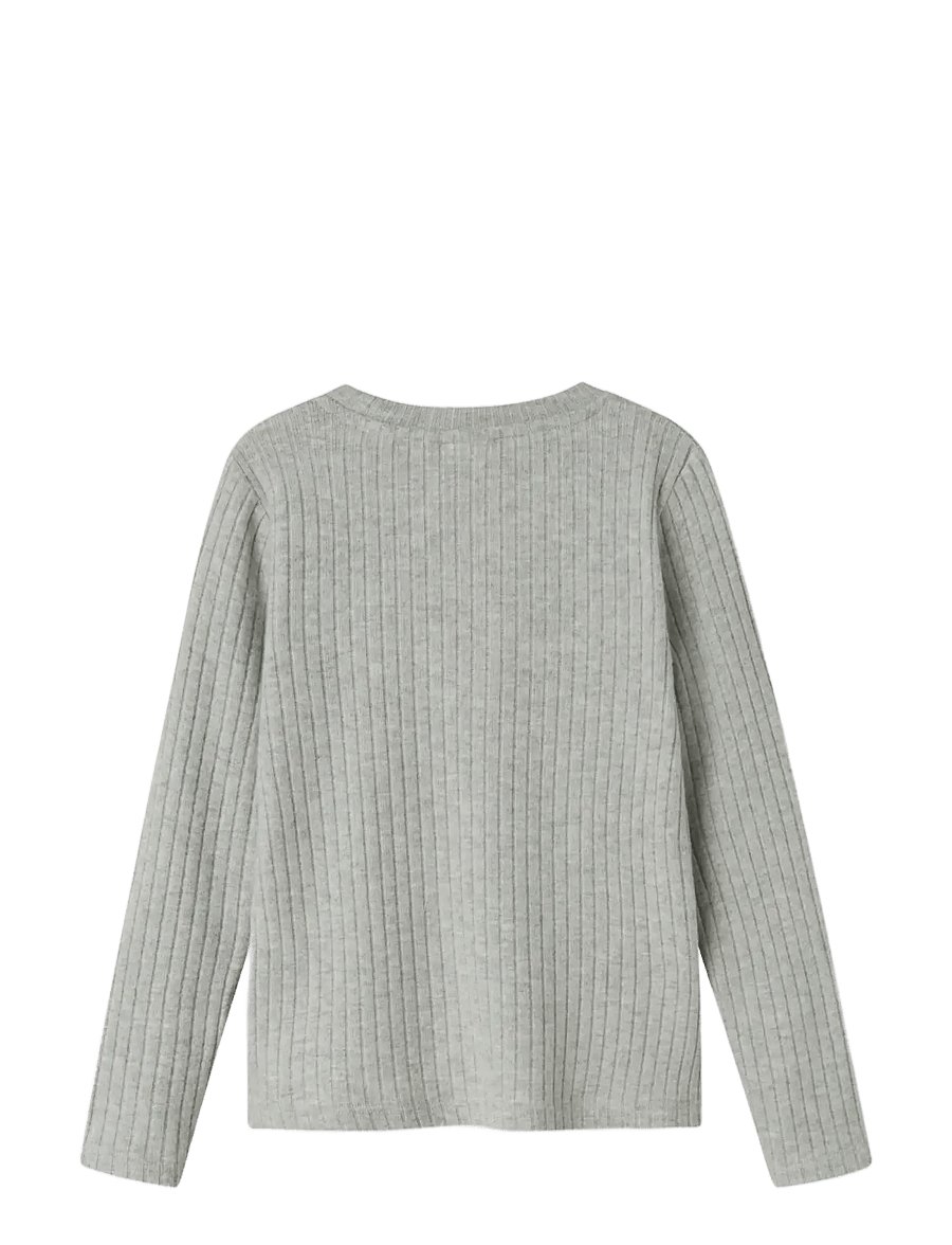 name it - NKFOLENE LS TOP - langärmelig - grey melange - 2