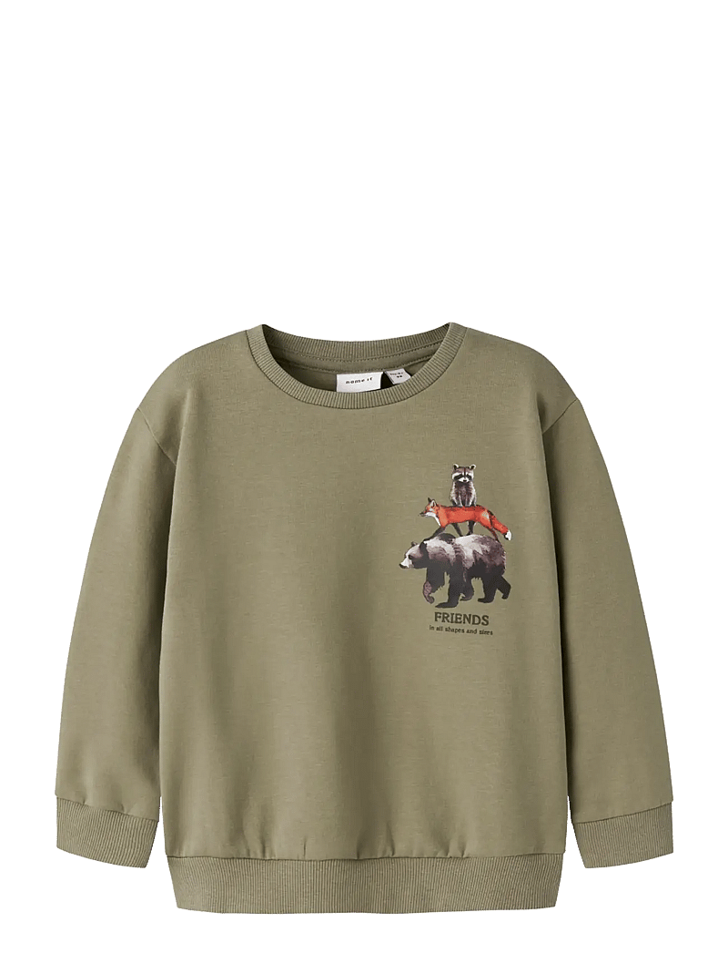name it - NMMOLIN LS NREG SWEAT BRU BOX - sweatshirts - mermaid - 1