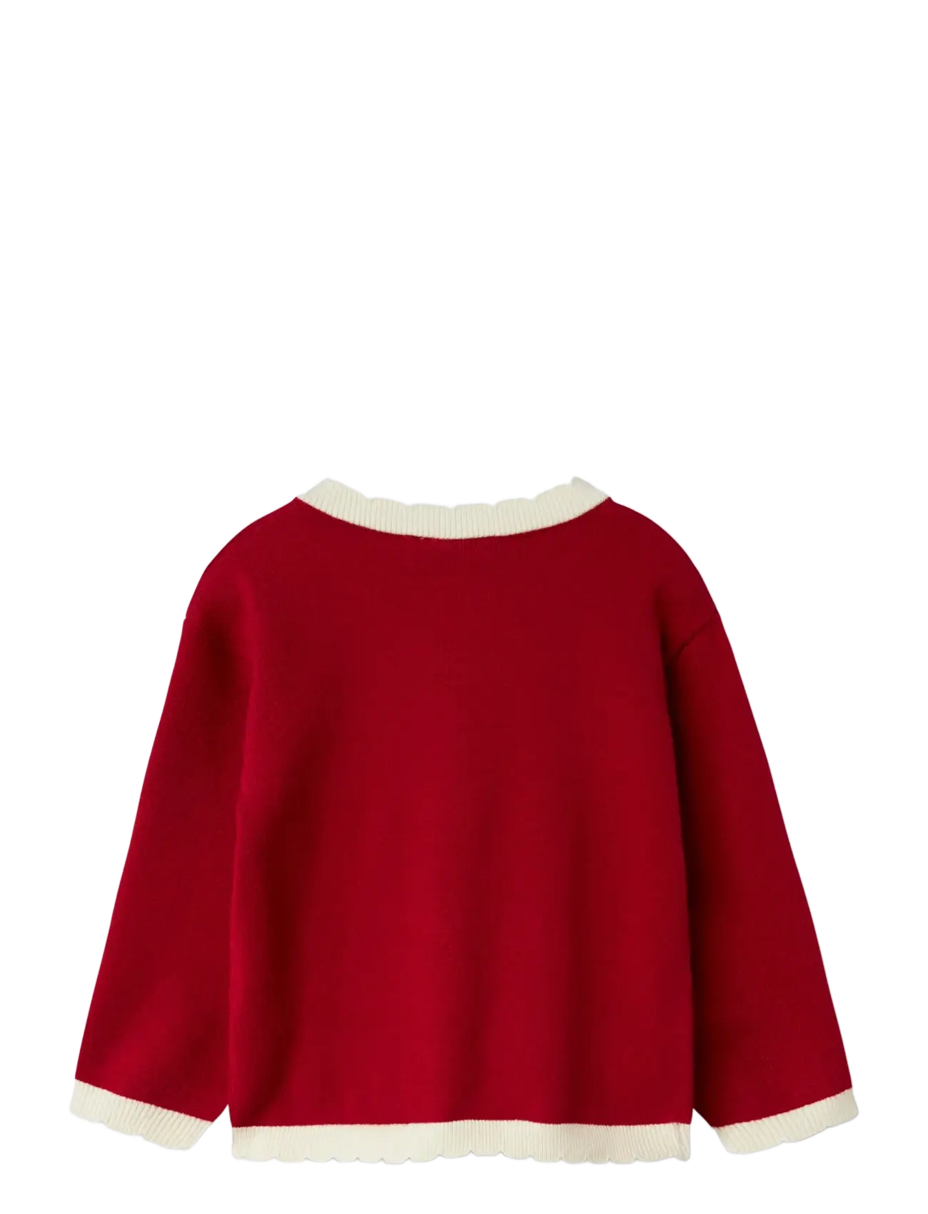 name it - NMFRALBO LS KNIT CARD - cardigans - jester red - 2