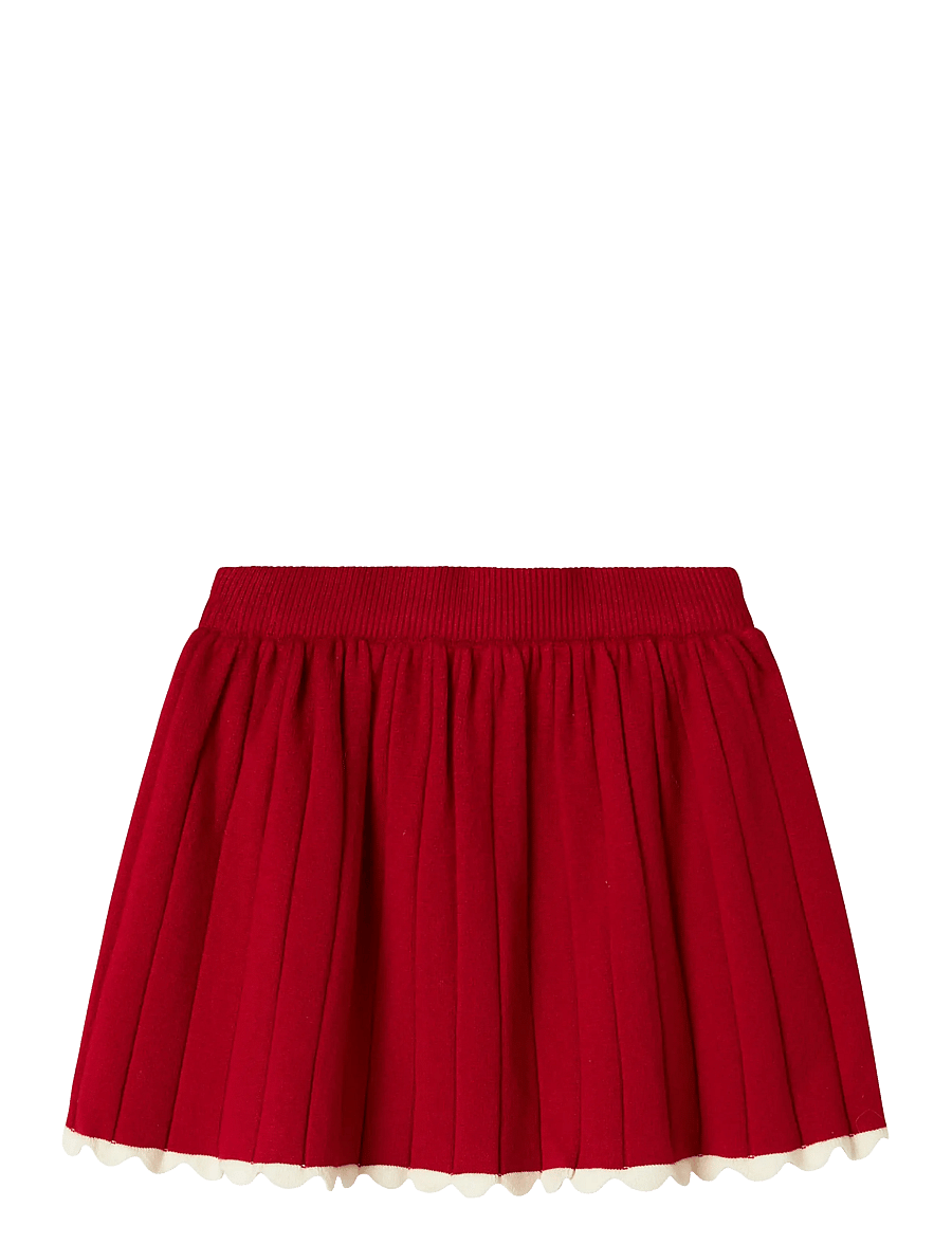 name it - NMFRALBO KNIT SKIRT - korte nederdele - jester red - 1