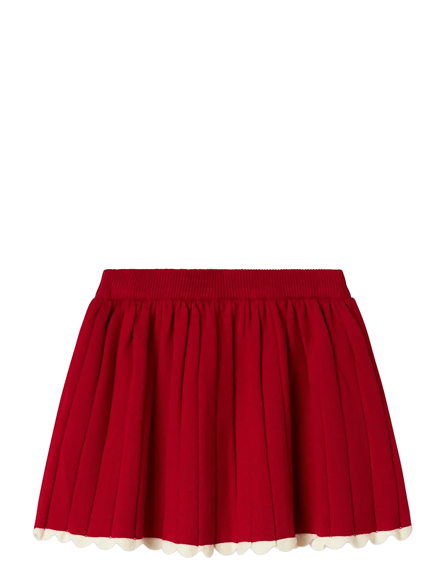 name it - NMFRALBO KNIT SKIRT - korte nederdele - jester red - 2