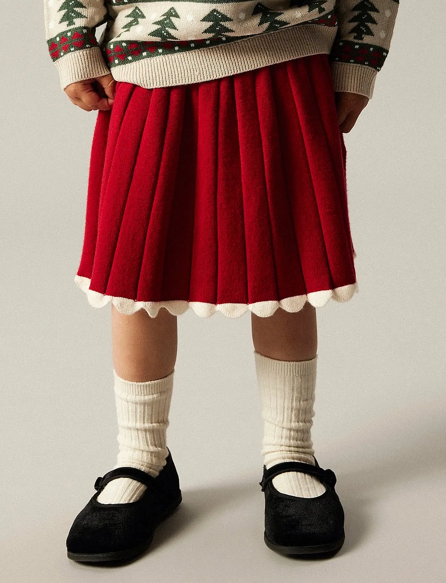 name it - NMFRALBO KNIT SKIRT - korte nederdele - jester red - 3