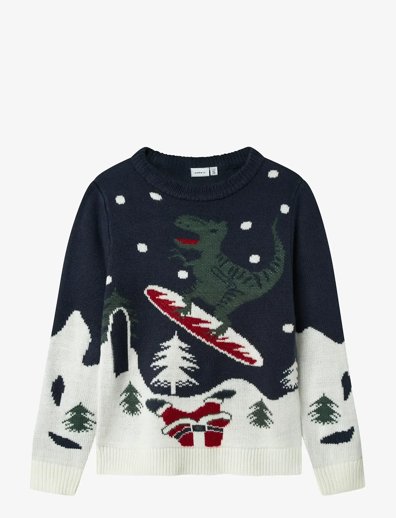 name it - NKNREBO LS KNIT BOX - džemprid - navy blazer - 1