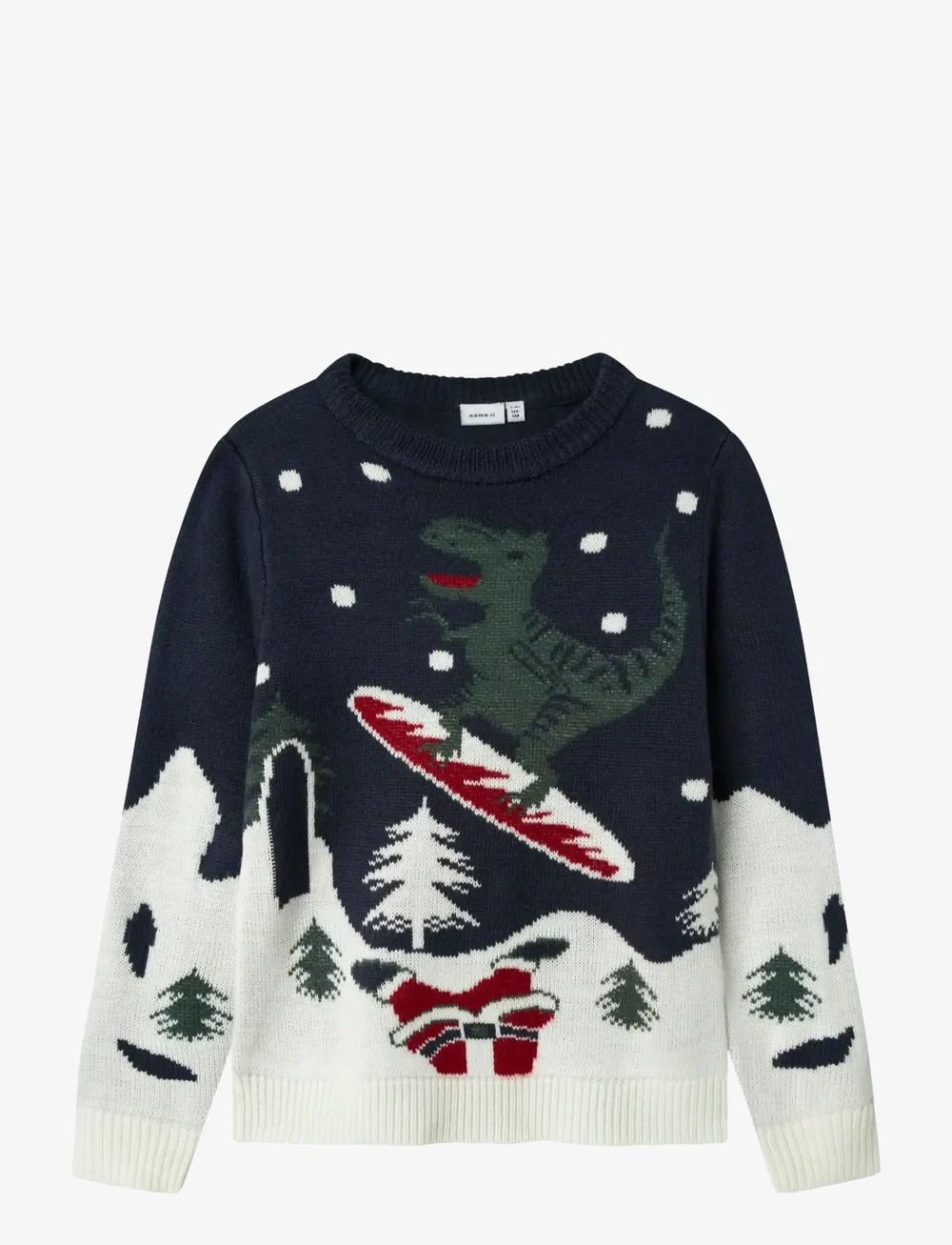 name it - NKNREBO LS KNIT BOX - pullover - navy blazer - 1