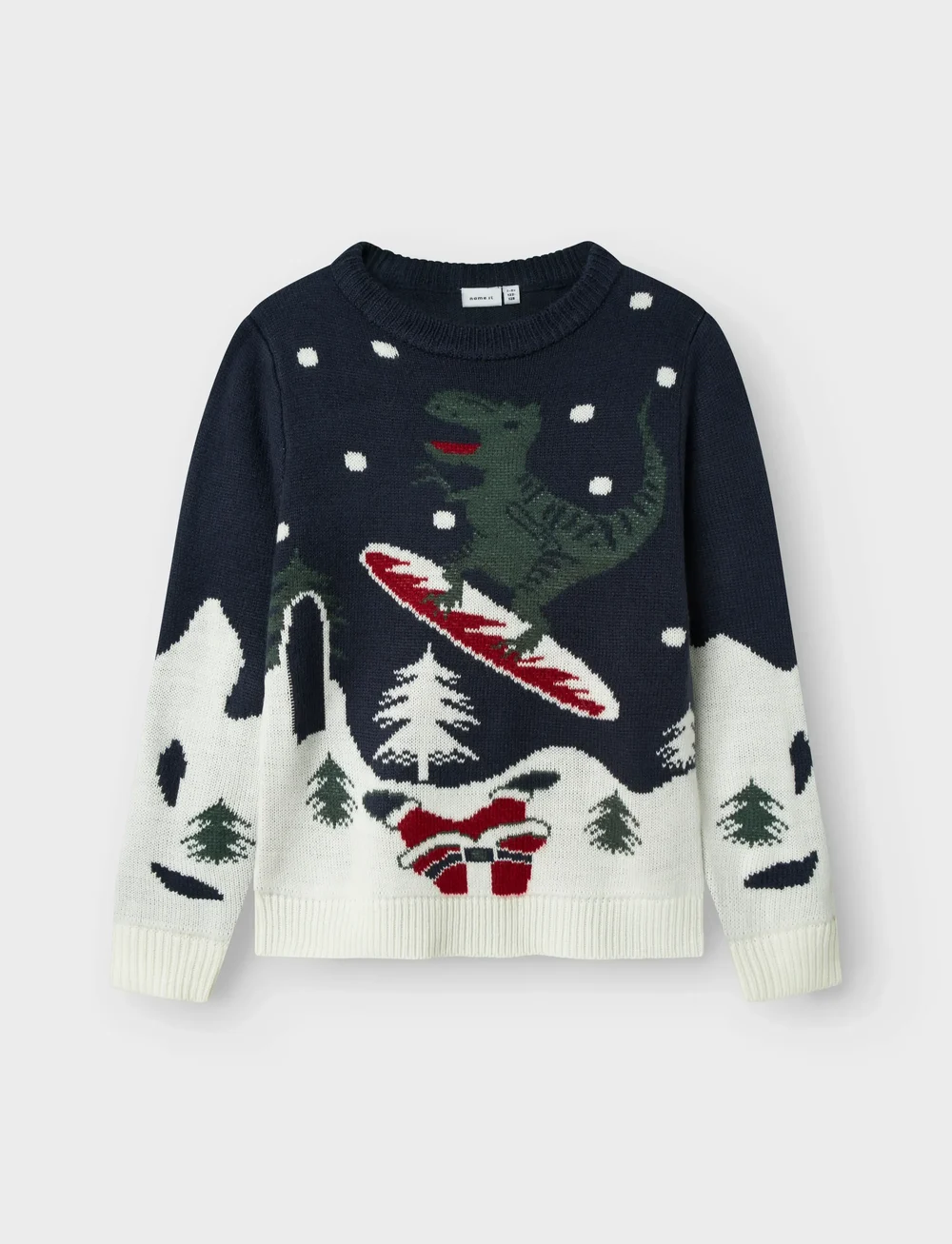 name it - NKNREBO LS KNIT BOX - pullover - navy blazer - 0