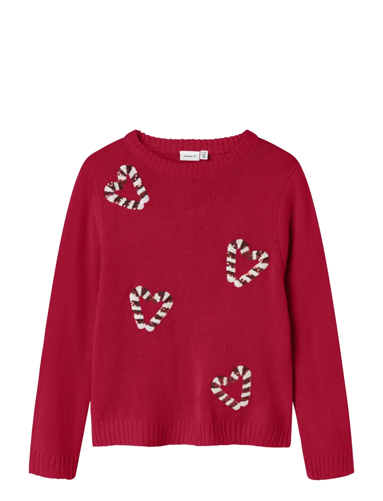 name it NKFRAJUL LS LOOSE KNIT - Pullover - JESTER RED / red