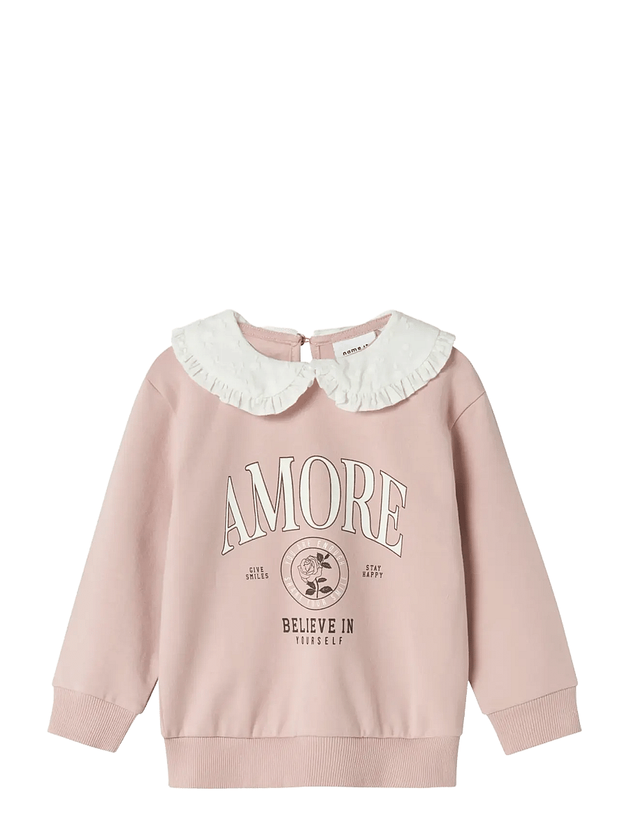 name it - NMFOLOULA NREG LS SWEAT BRU BOX - sweatshirts - burnished lilac - 1