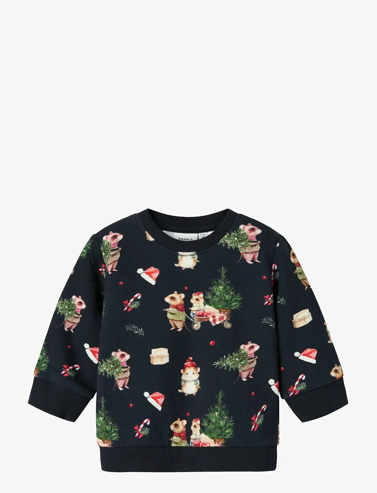 name it - NBNRENU LS SWEAT BRU - sweatshirts - navy blazer - 0