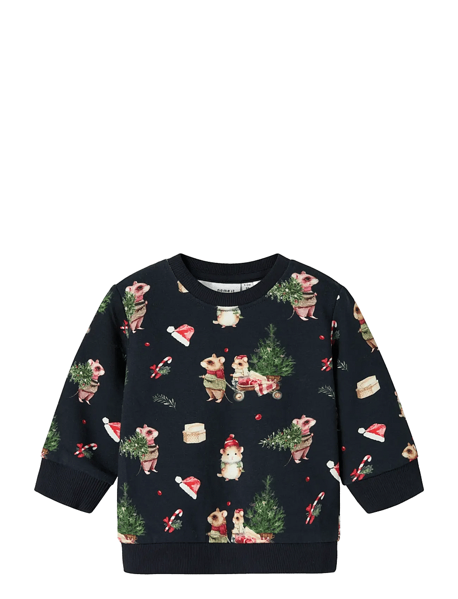 name it - NBNRENU LS SWEAT BRU - sweatshirts - navy blazer - 1