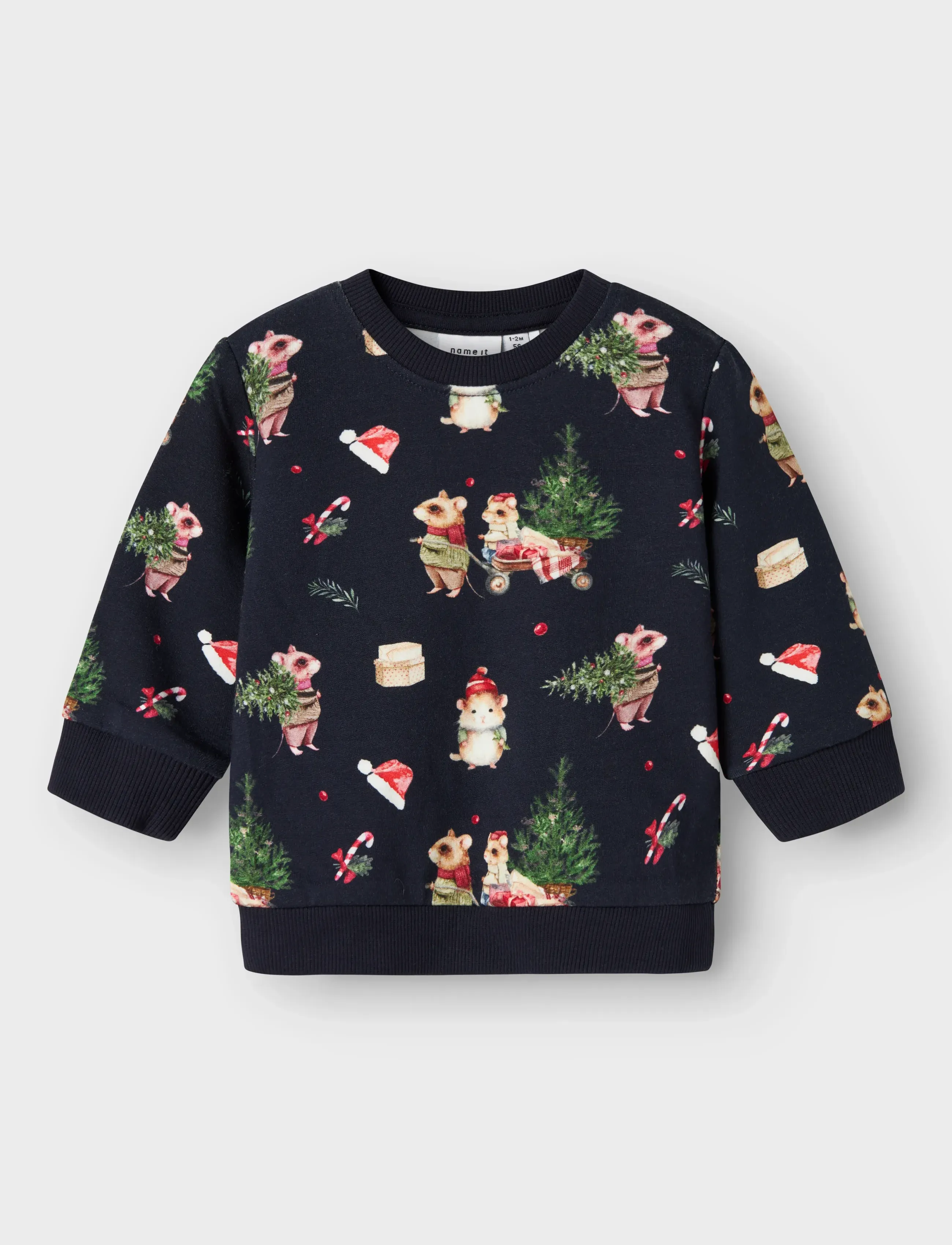 name it NBNRENU LS SWEAT BRU - Oberteile - NAVY BLAZER / navy