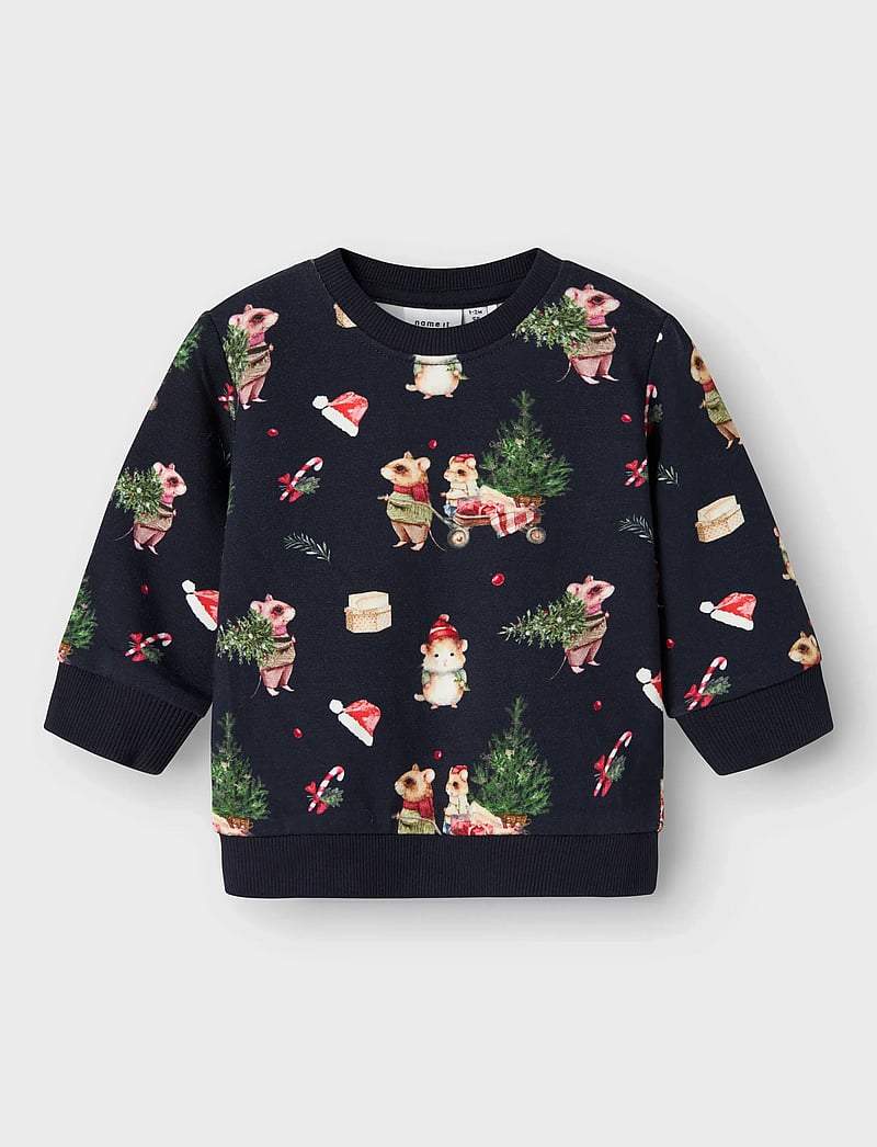 name it - NBNRENU LS SWEAT BRU - sweatshirts - navy blazer - 0