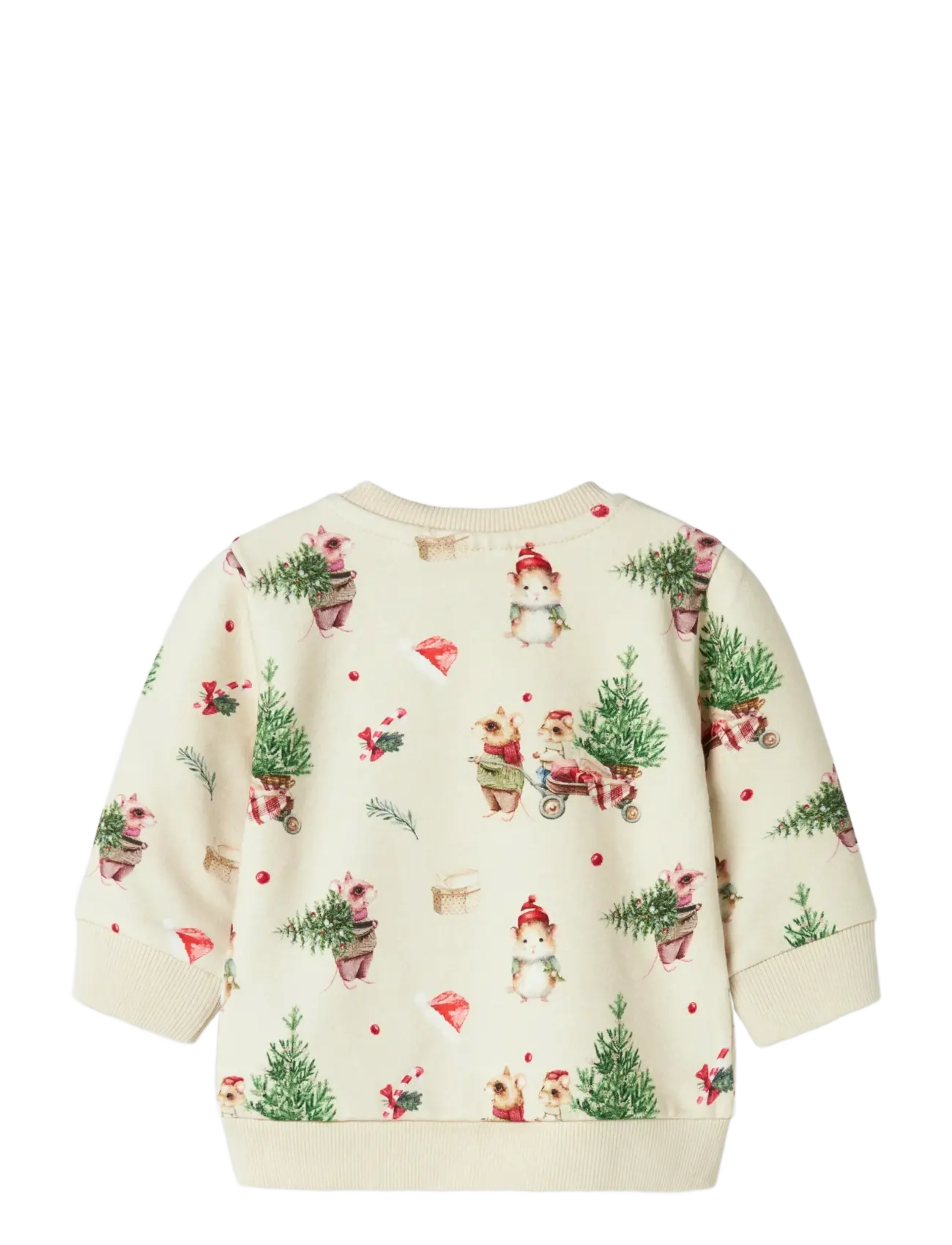 name it - NBNRENU LS SWEAT BRU - joggingpeysur - peyote melange - 2