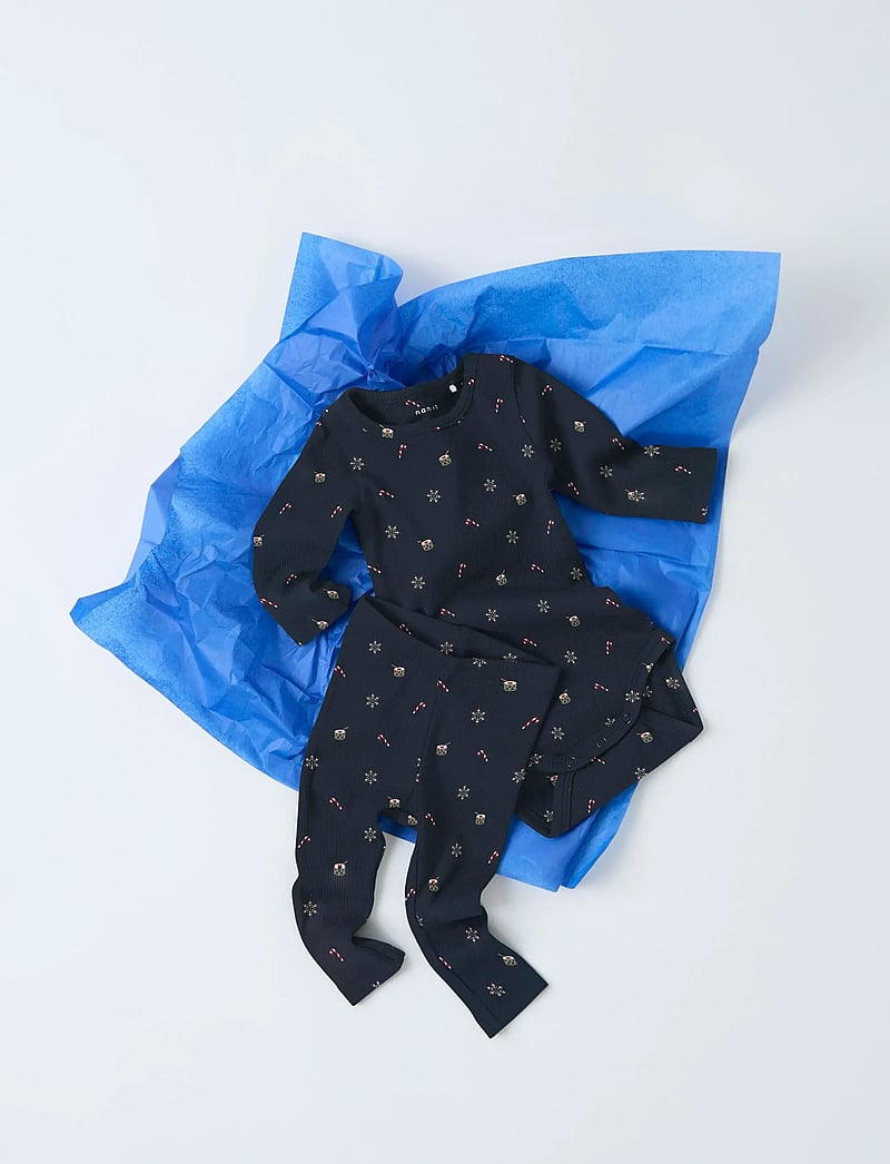 name it - NBNROKO M LEGGING BOX - leggings - navy blazer - 2