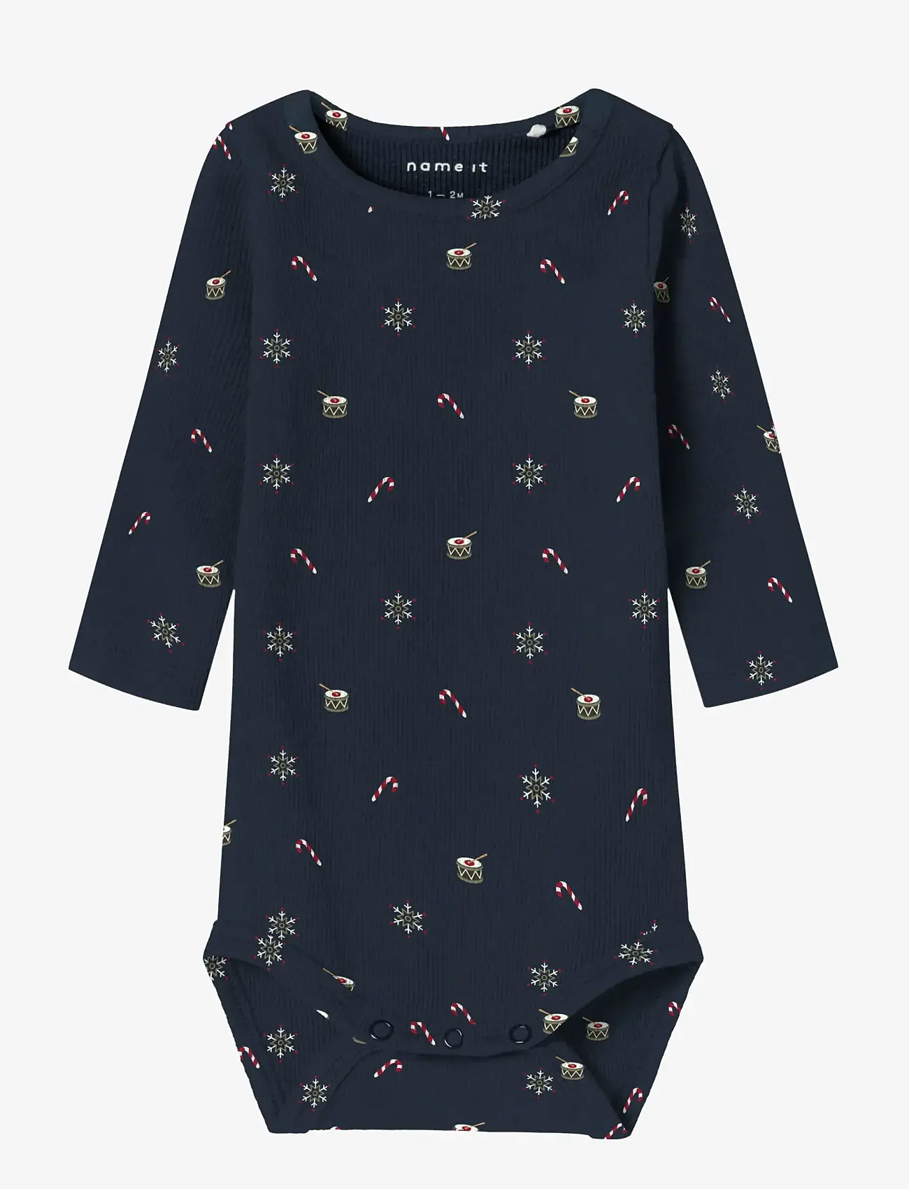 name it - NBNROKO M BODY BOX - långärmade bodies - navy blazer - 0