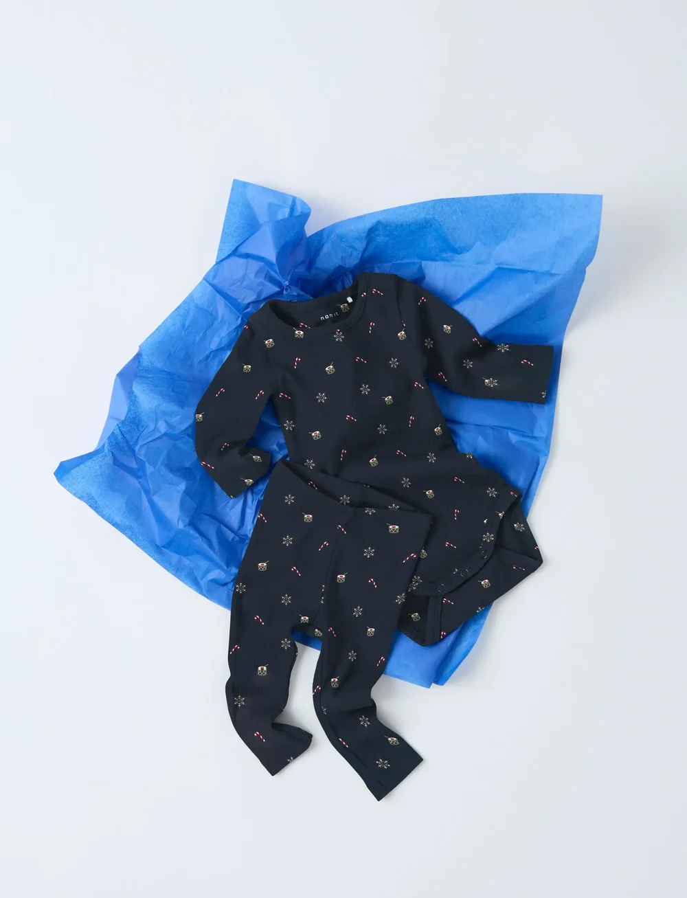 name it - NBNROKO M BODY BOX - pitkähihaiset bodyt - navy blazer - 2