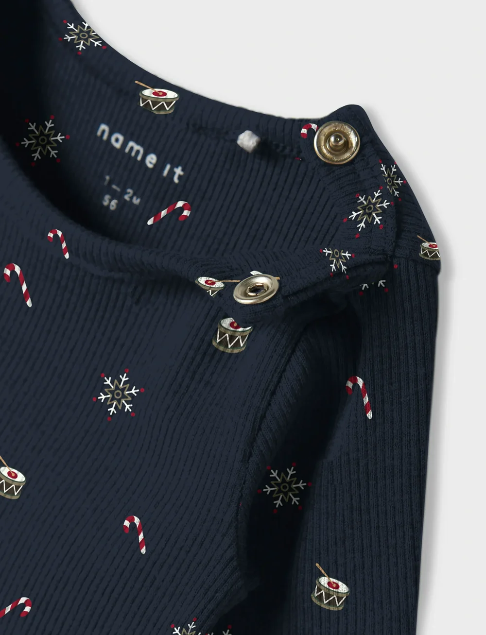 name it - NBNROKO M BODY BOX - pitkähihaiset bodyt - navy blazer - 4