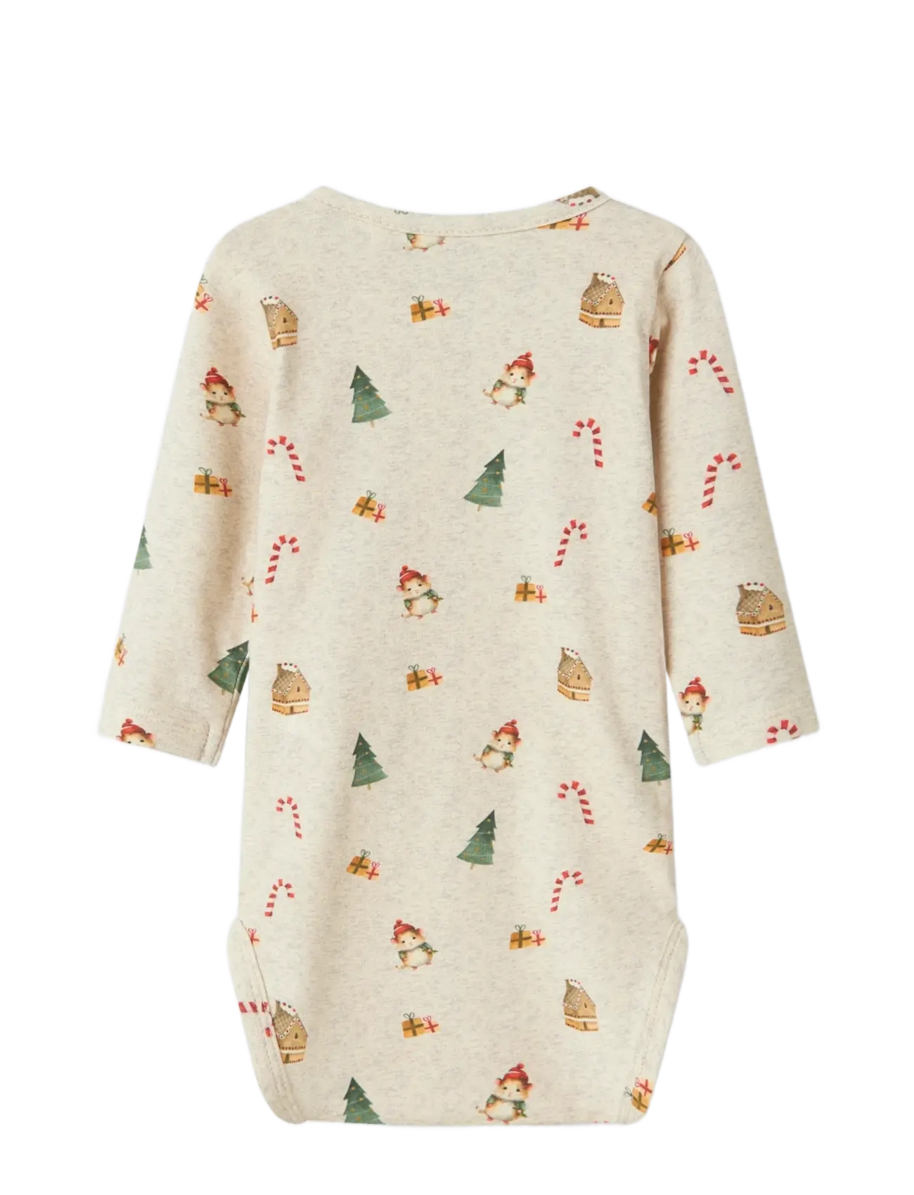name it - NBNROCCAS LS BODY - rompers met lange mouwen - peyote melange - 2