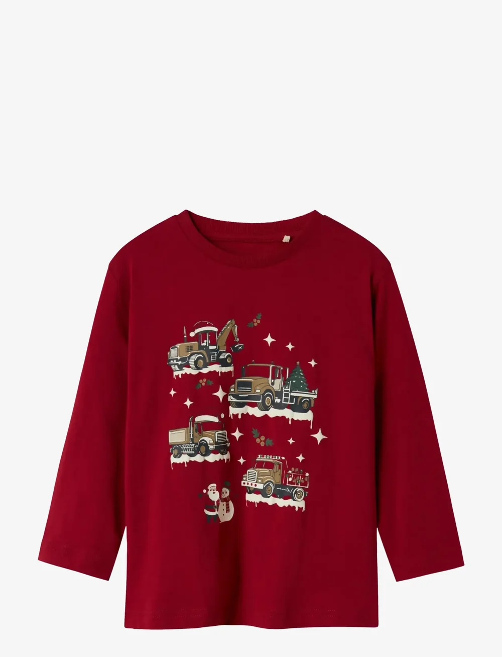 name it - NMMREJULLI NREG LS TOP BOX - pikkade varrukatega t-särgid - jester red - 1