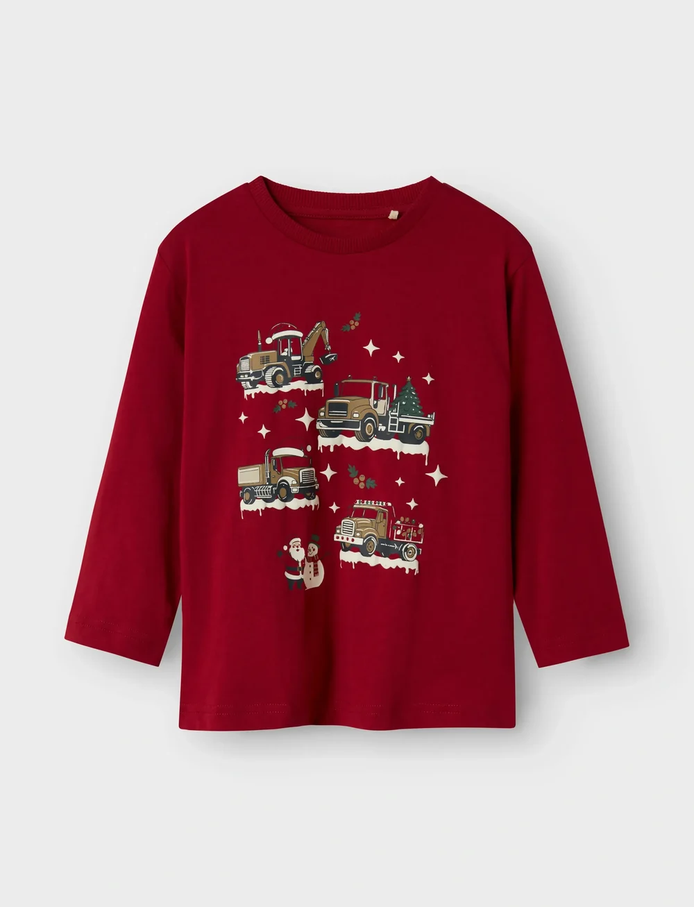 name it - NMMREJULLI NREG LS TOP BOX - pikkade varrukatega t-särgid - jester red - 3