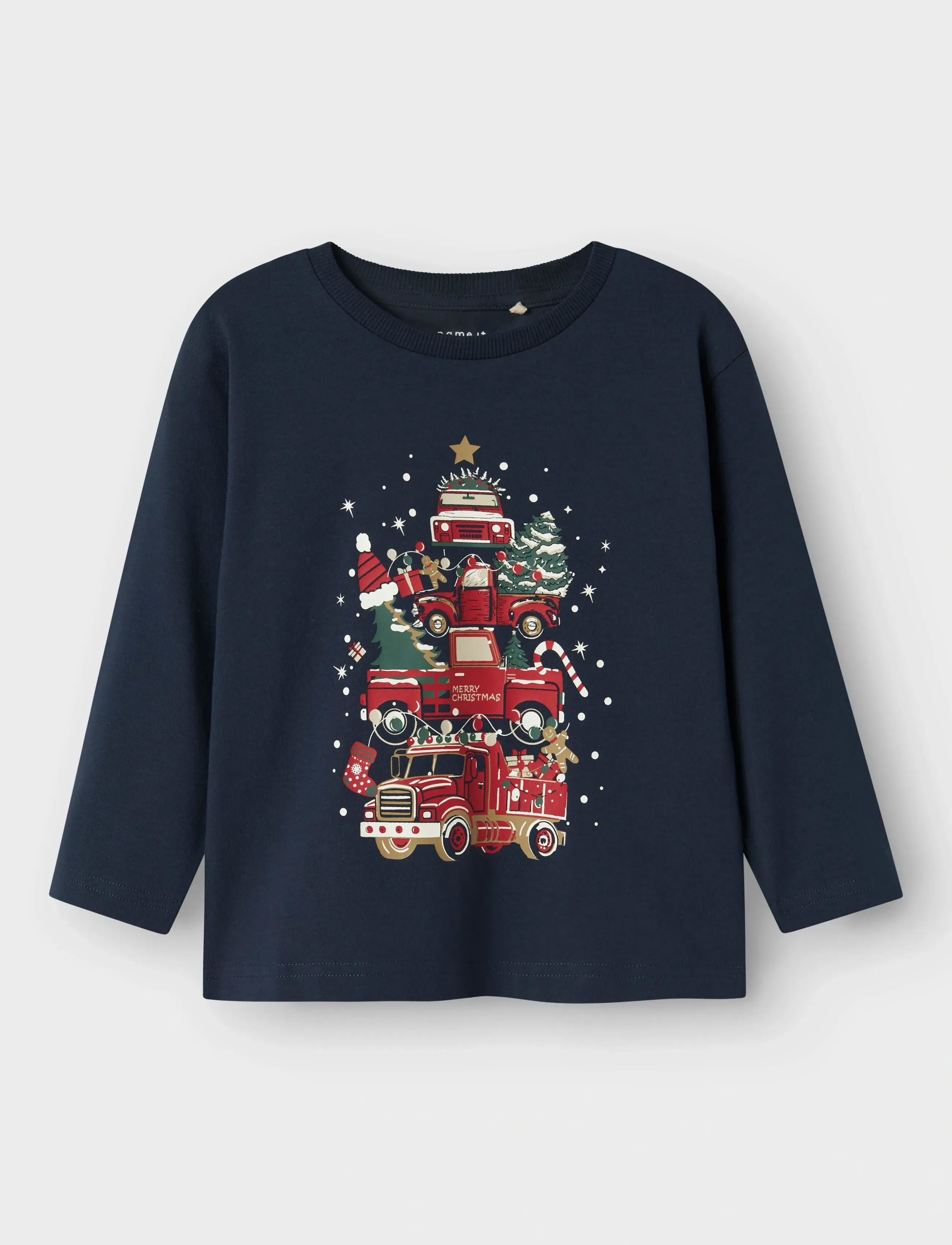 name it - NMMREJULLI NREG LS TOP BOX - langærmede t-shirts - navy blazer - 0