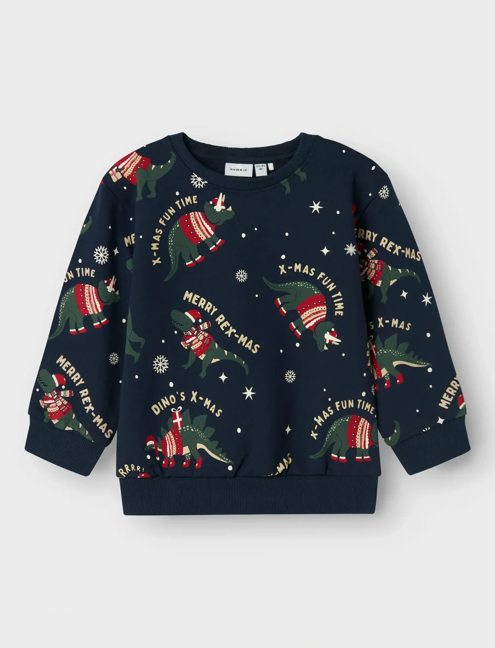name it - NMMROKA LS NREG SWEAT BRU BOX - sweatshirts - navy blazer - 0