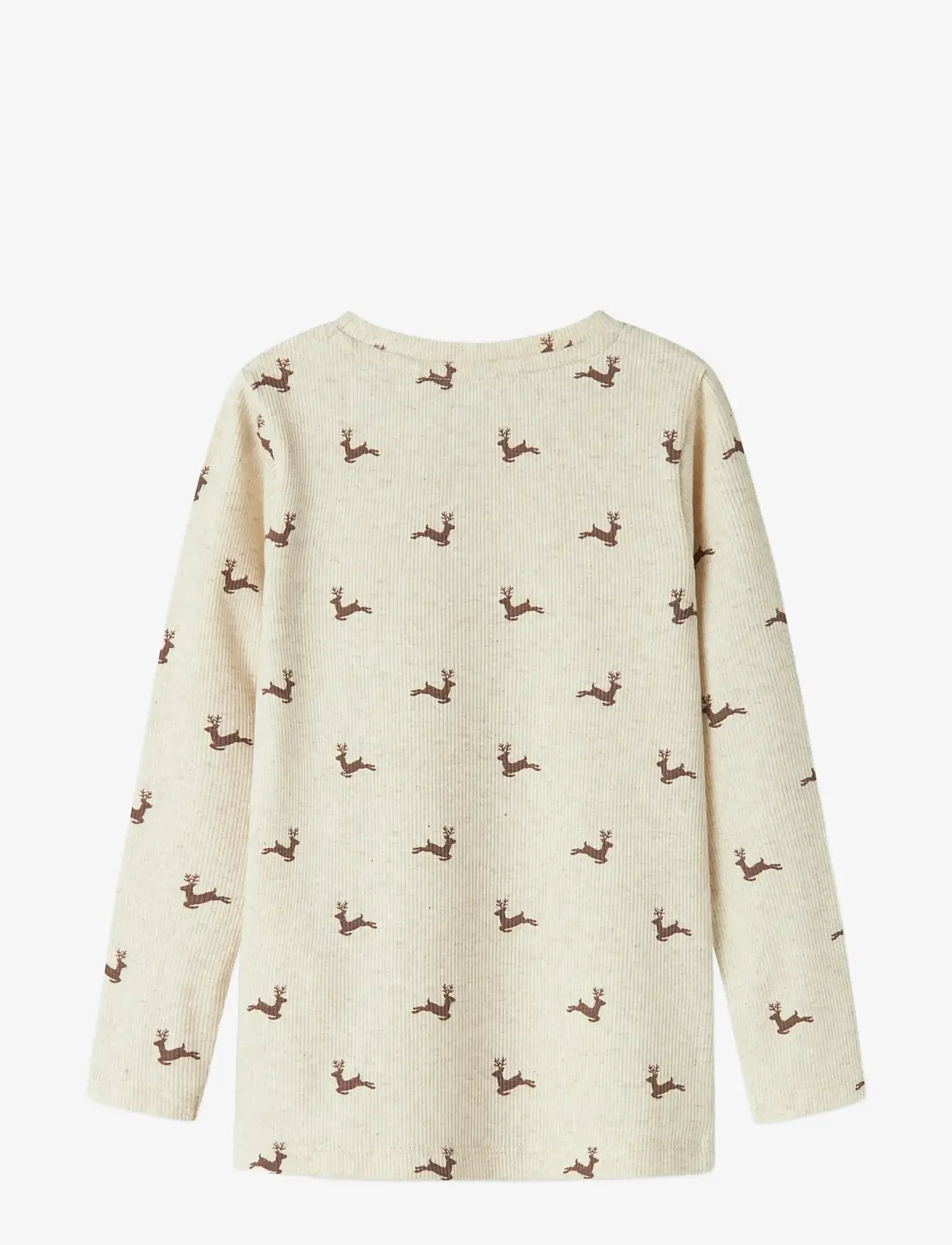 name it - NMNROKO XSL LS TOP - long-sleeved t-shirts - peyote melange - 2