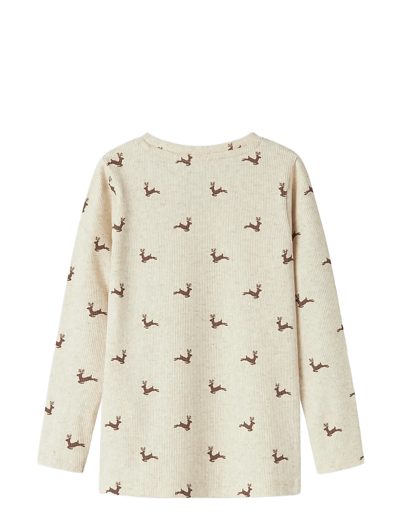 name it - NMNROKO XSL LS TOP - langärmelig - peyote melange - 2