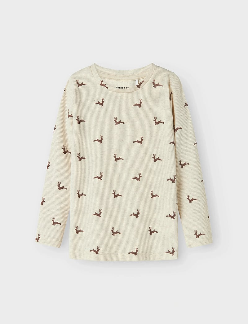 name it - NMNROKO XSL LS TOP - langärmelig - peyote melange - 0