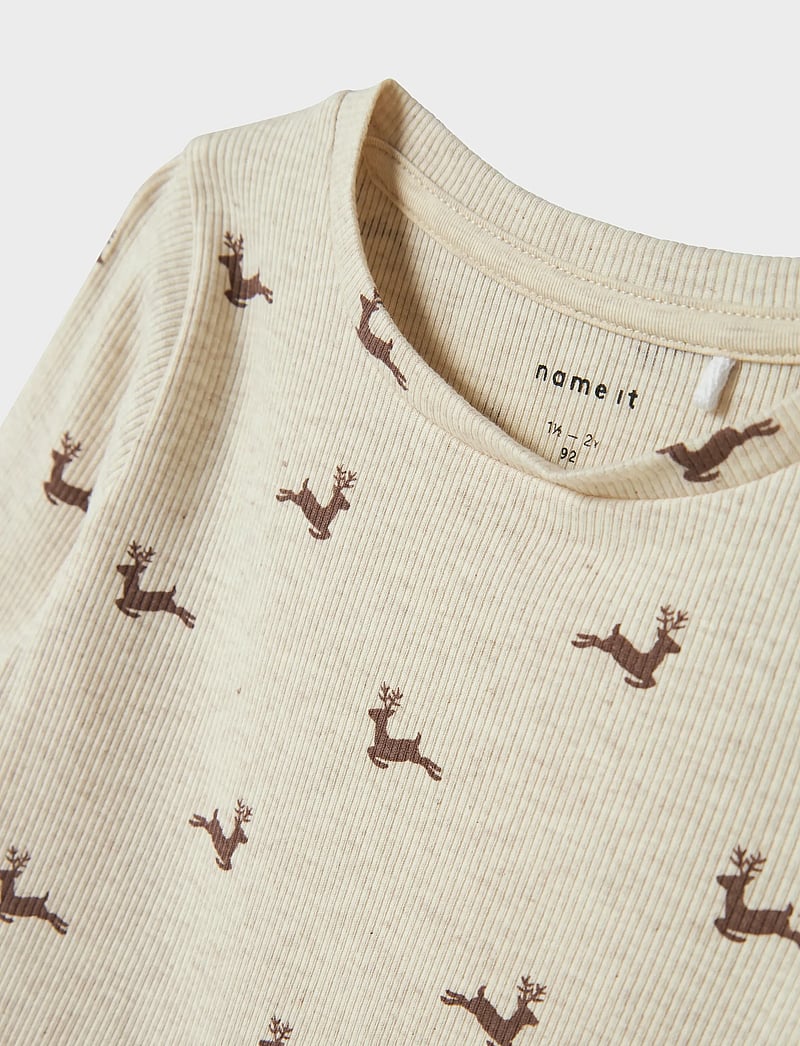 name it - NMNROKO XSL LS TOP - langärmelig - peyote melange - 3