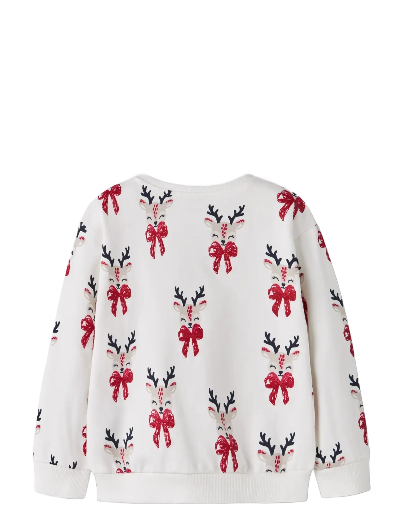 name it - NMFROMIA LS NREG SWEAT BRU BOX - sportiska stila džemperi - cloud dancer - 1