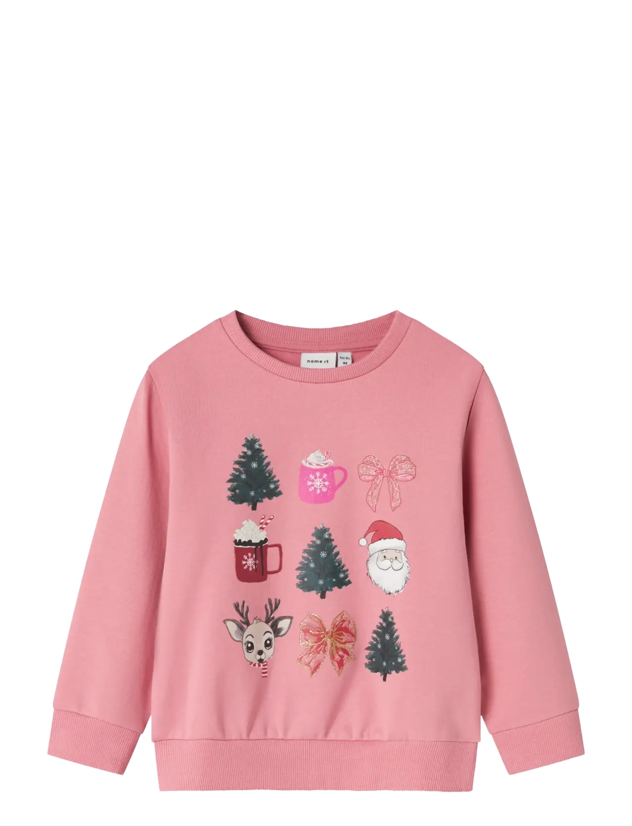 NMFROMIA LS NREG SWEAT BRU BOX - WILD ROSE