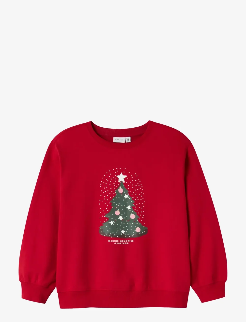 name it - NKFRILI LS NREG SWEAT BRU BOX - sweatshirts - jester red - 1