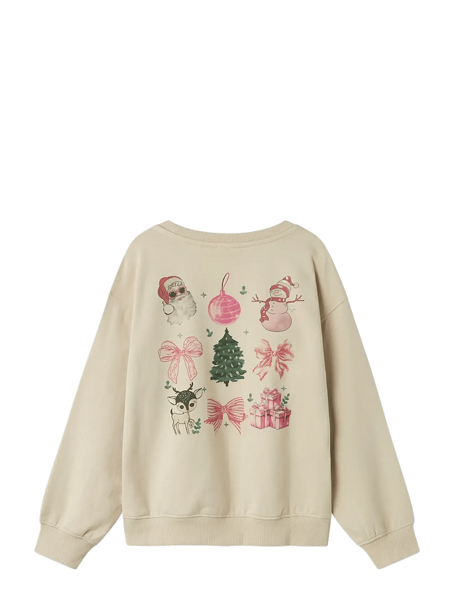 name it - NKFRASAB LS NREG SWEAT BRU BOX - sweatshirts - peyote - 2