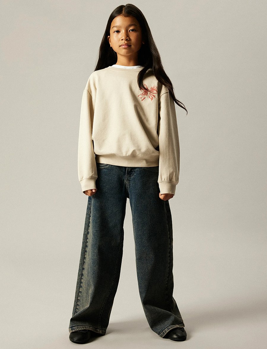 name it - NKFRASAB LS NREG SWEAT BRU BOX - sweatshirts - peyote - 4
