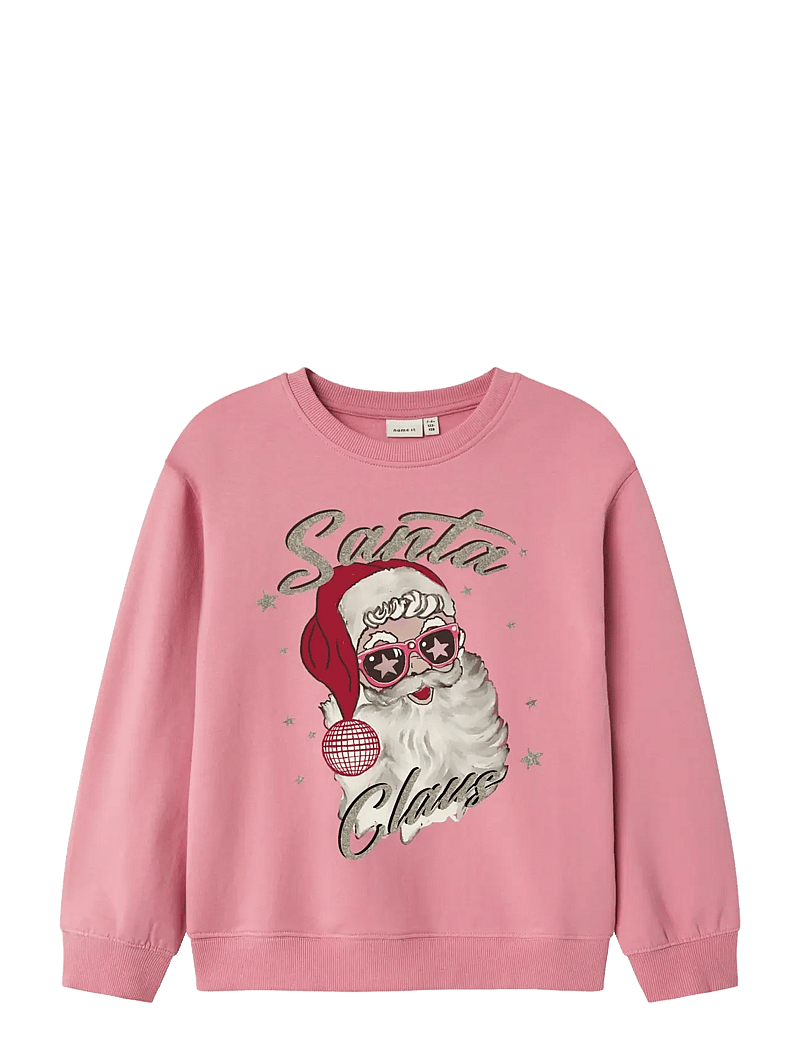 name it - NKFRASAB LS NREG SWEAT BRU BOX - sweatshirts - wild rose - 0