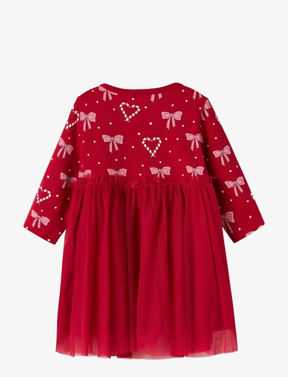 name it - NBFRI LS DRESS - robes pour bébés à manches longues - jester red - 2