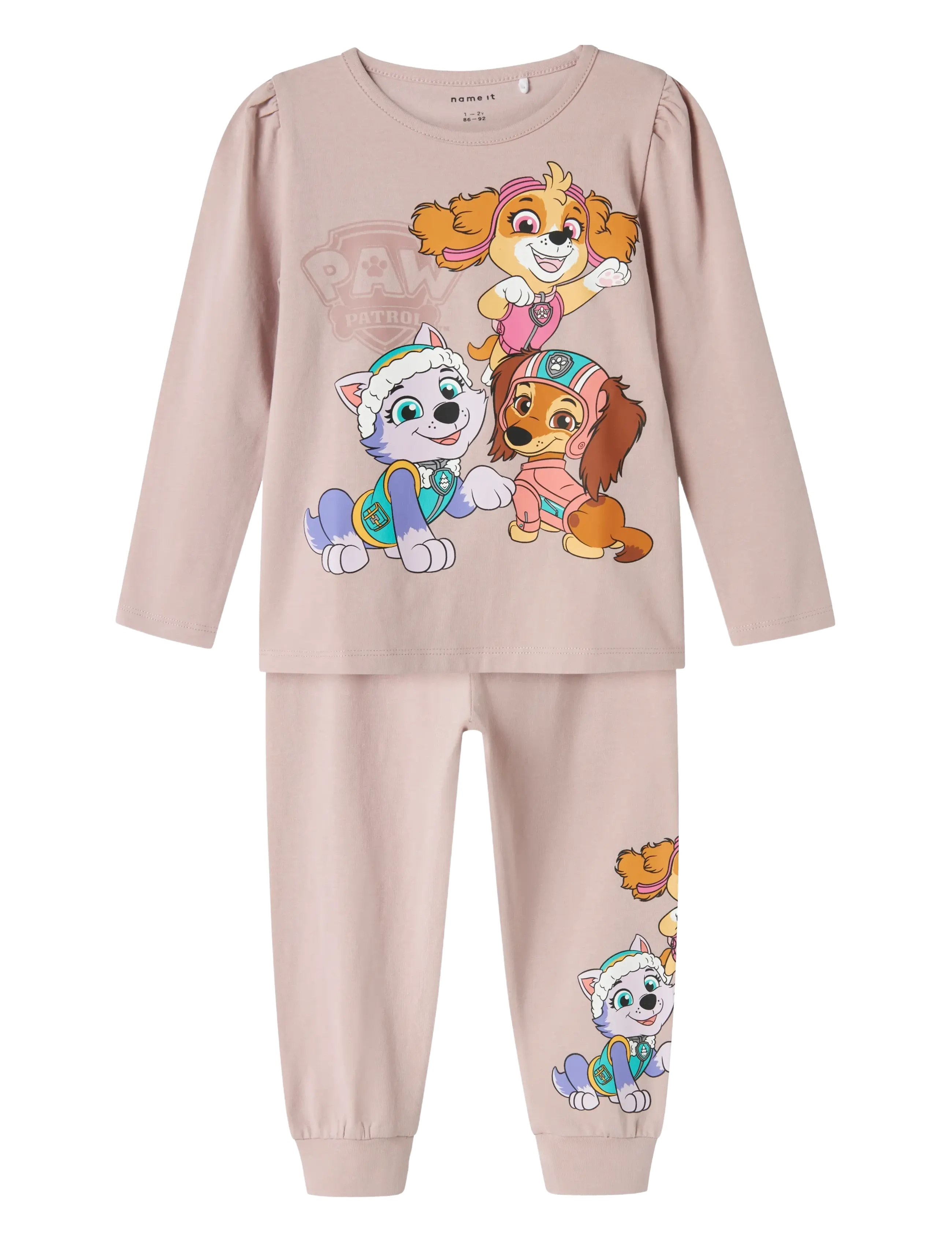 name it Nmfadas Pawpatrol Ls Nightset Noos Cplg, 86-92, Pyjamas, Rosa - Pyjama Sets, Kinder