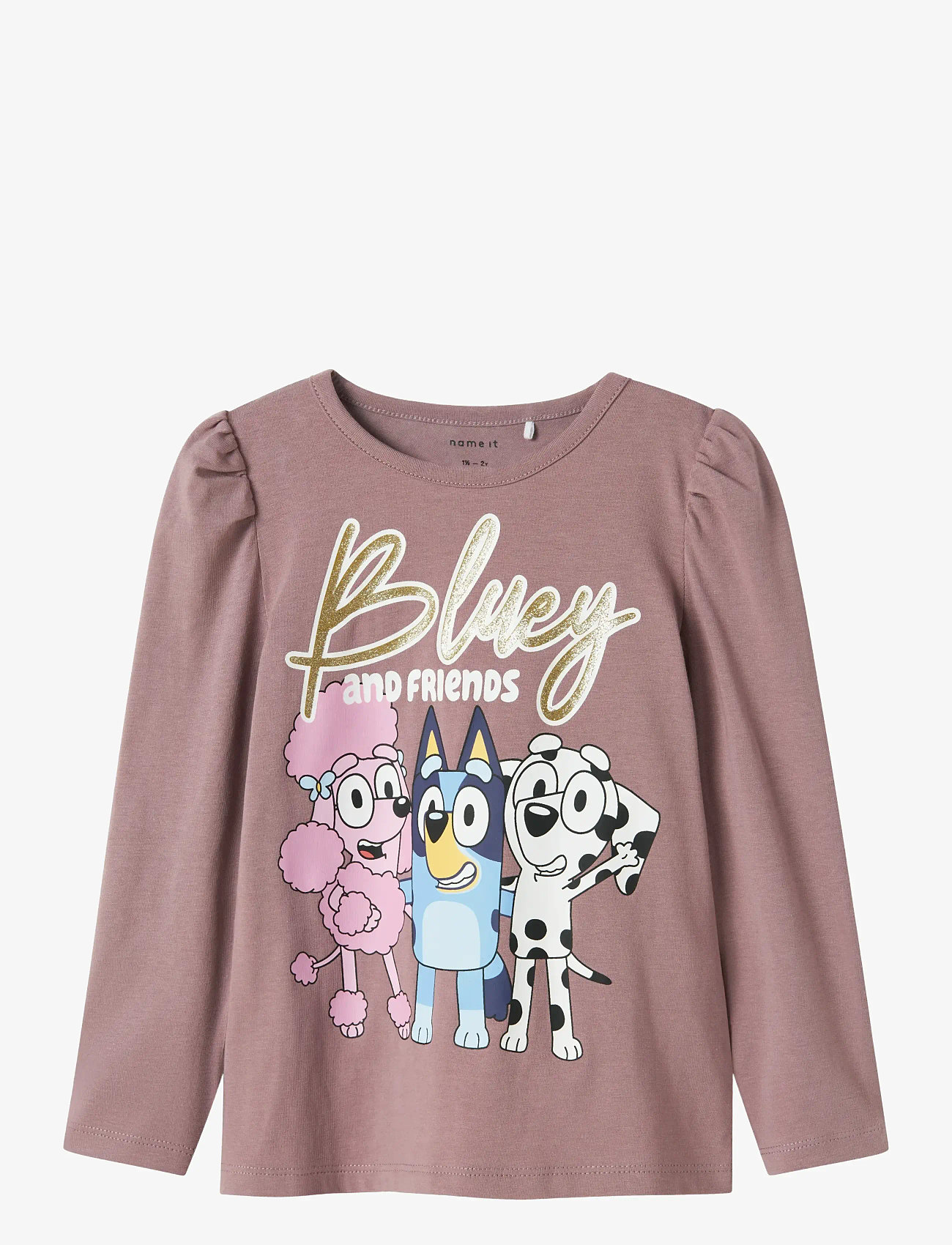 name it - NMFARIA BLUEY LS TOP NOOS SKY - langærmede t-shirts - toadstool - 1